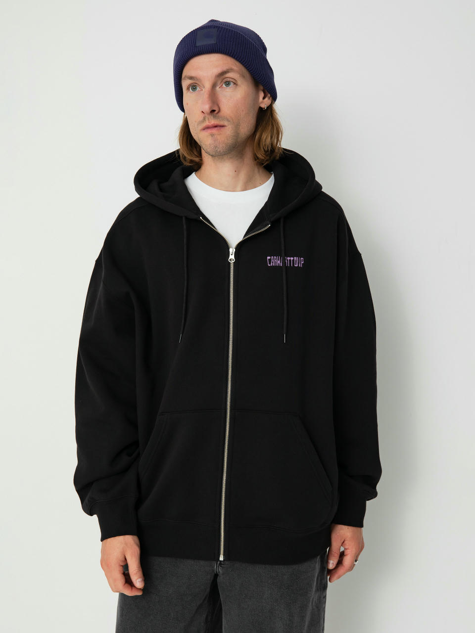 Худі Carhartt WIP Think Tank ZHD (black/purple)