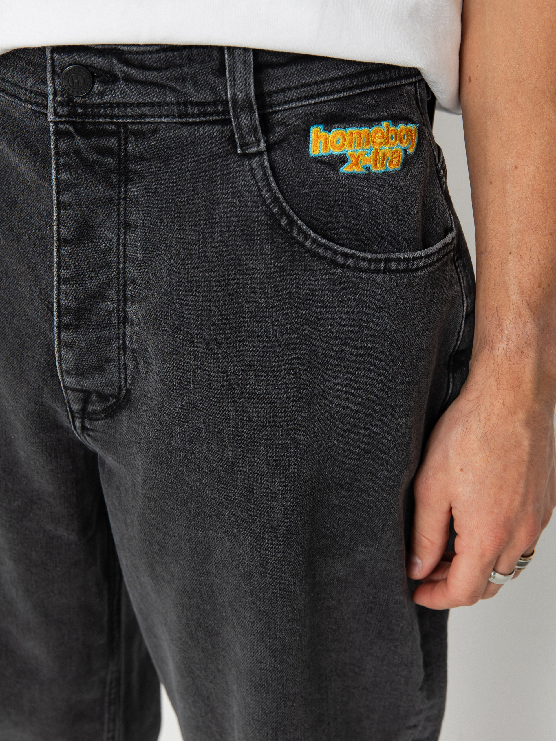 Штани Homeboy X Tra Monster Pencil Denim (washed grey)
