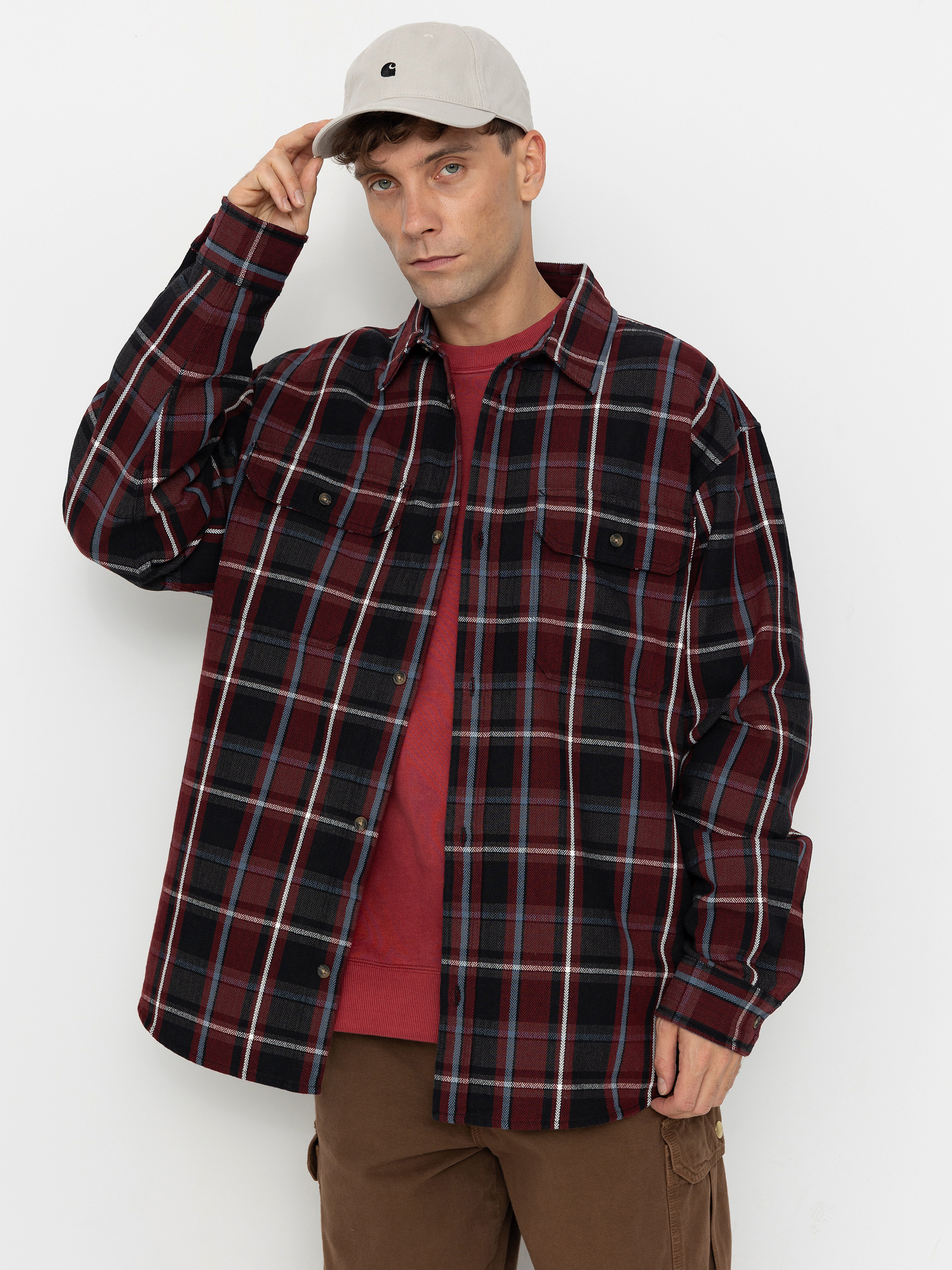 u0421u043eu0440u043eu0447u043au0430 Carhartt WIP Hobart (hobart check/black)