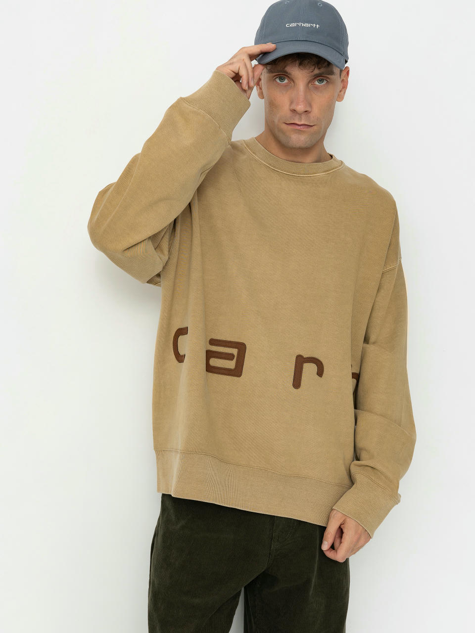 Світшот Carhartt WIP Felt Script (peanut/tobacco)