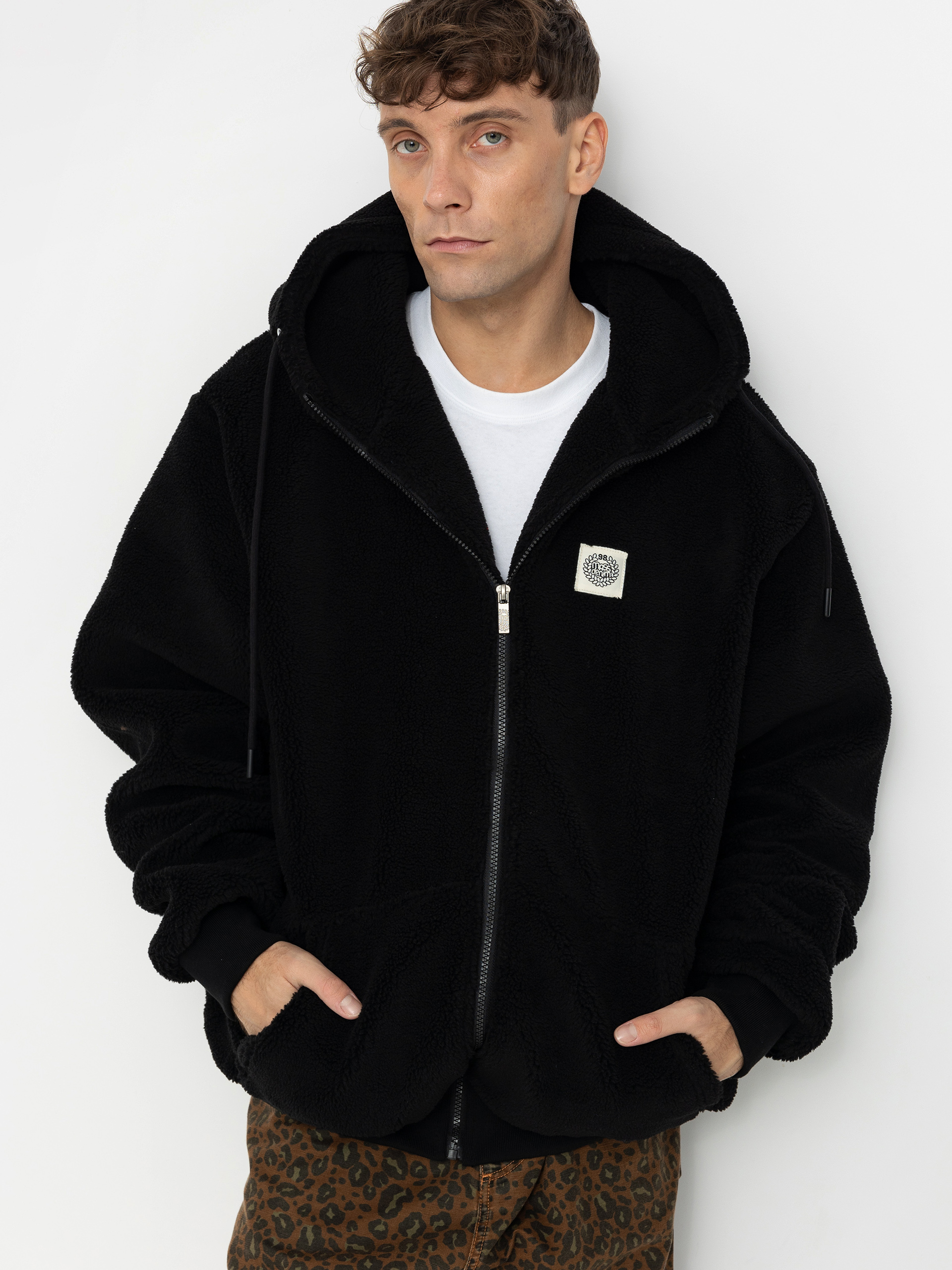 u041au0443u0440u0442u043au0430 MassDnm Patch Teddy Zip Hoody (black)