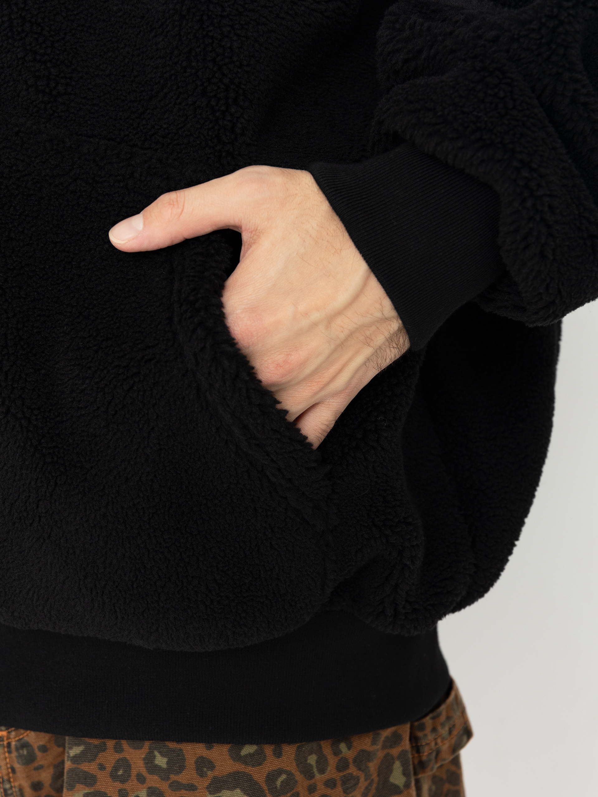 Куртка MassDnm Patch Teddy Zip Hoody (black)