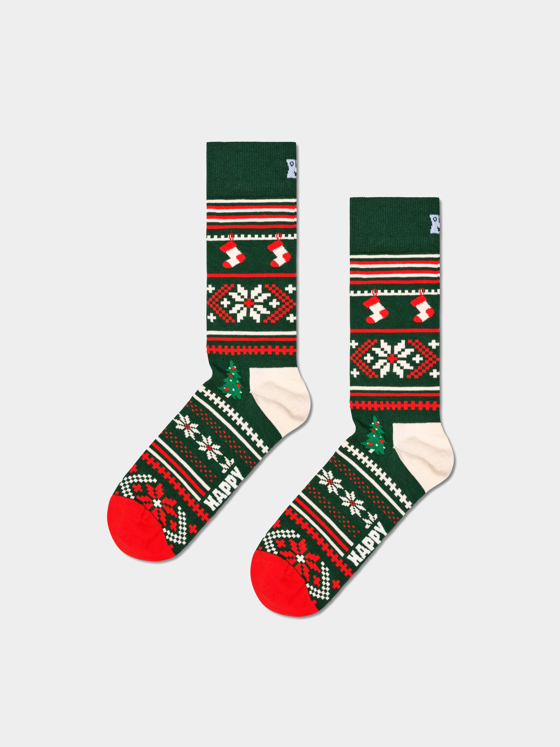  Шкарпетки Happy Socks Christmas Sweater (dark green)