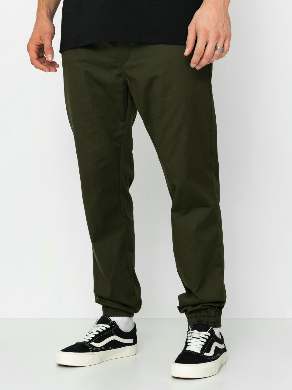 Штани Volcom Frickin Slim Jogger (dark green)