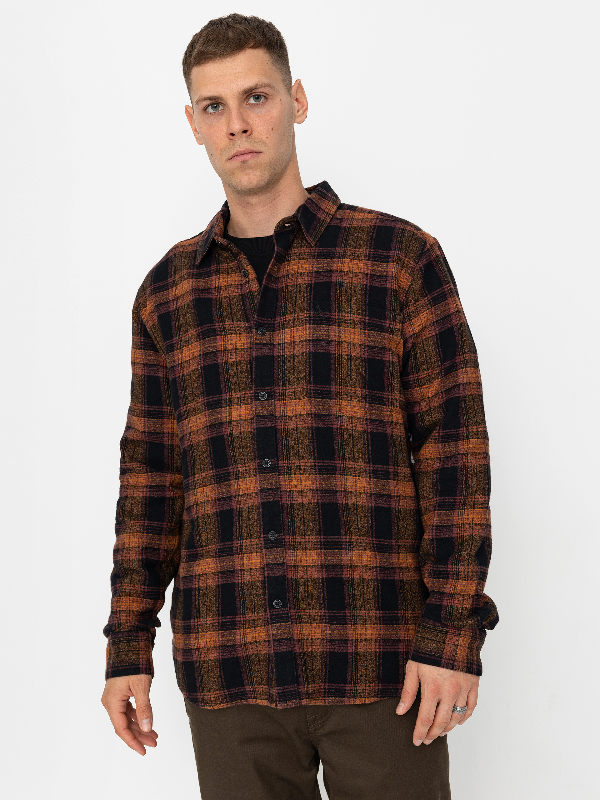 Сорочка Volcom Baystone Flannel Ls (black)