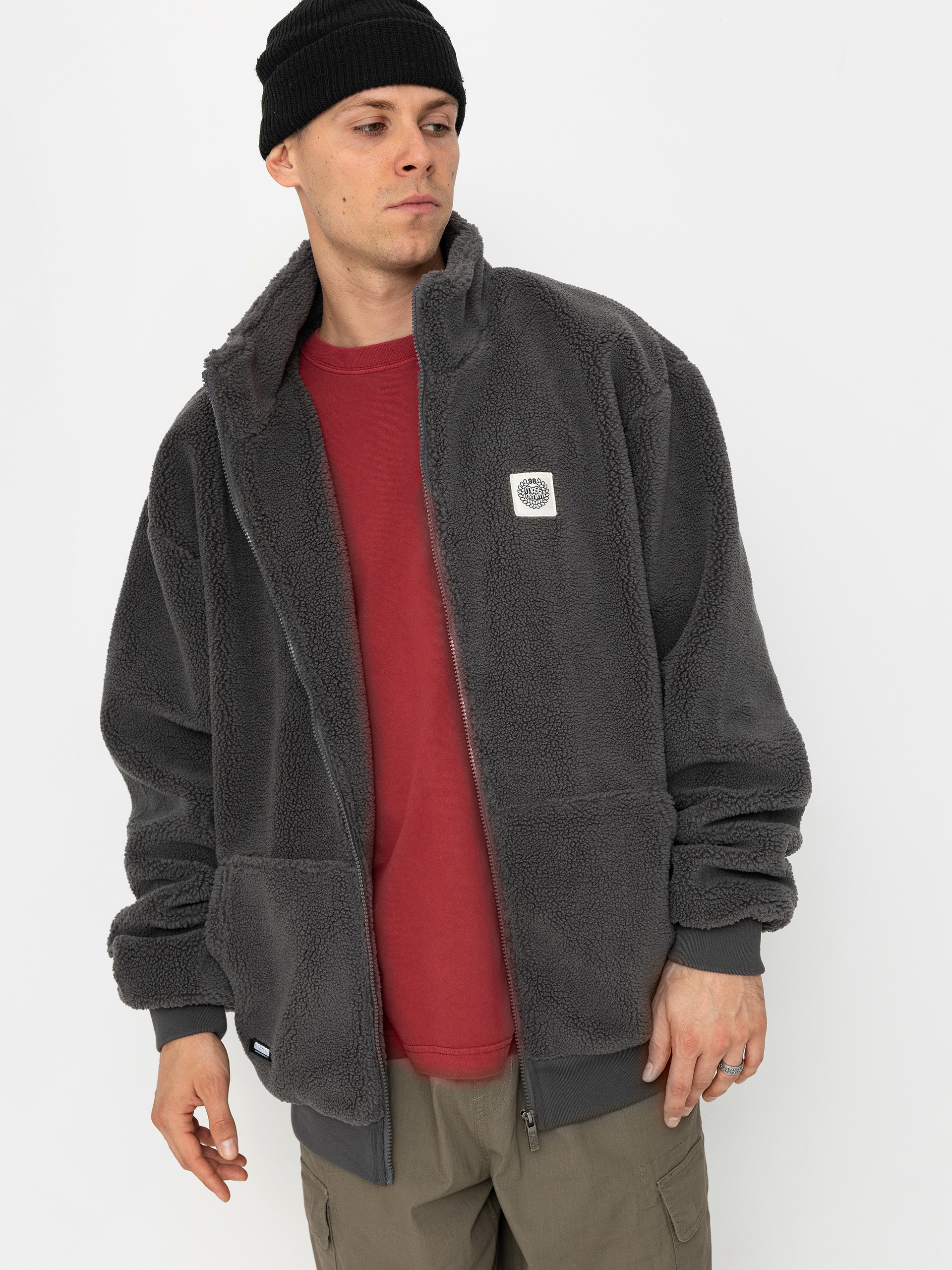 Куртка MassDnm Patch Teddy Zip (grey)