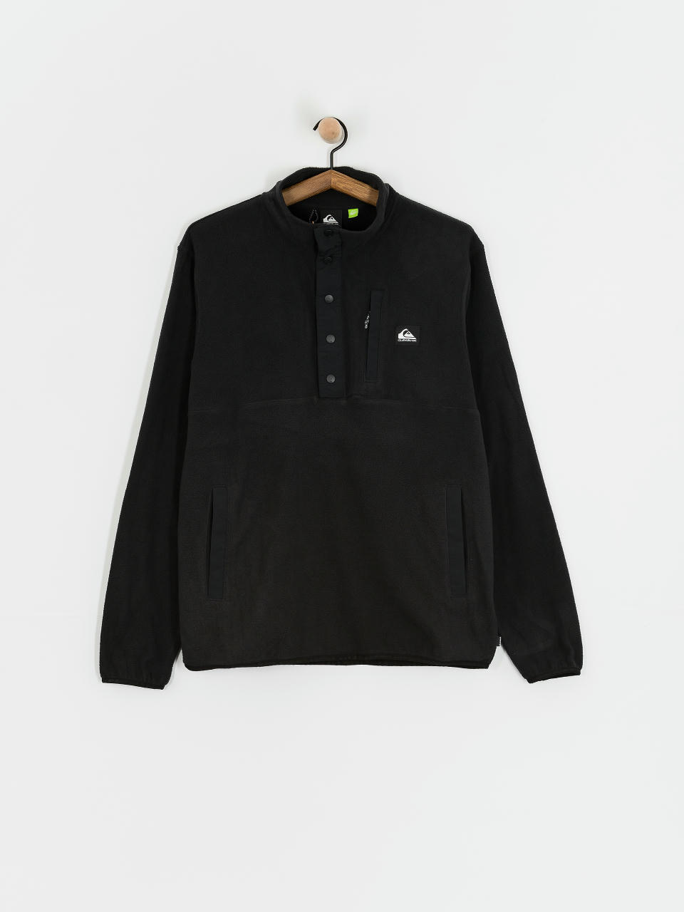 Флісовий светр Quiksilver No Destination 2 Half Snap (black)