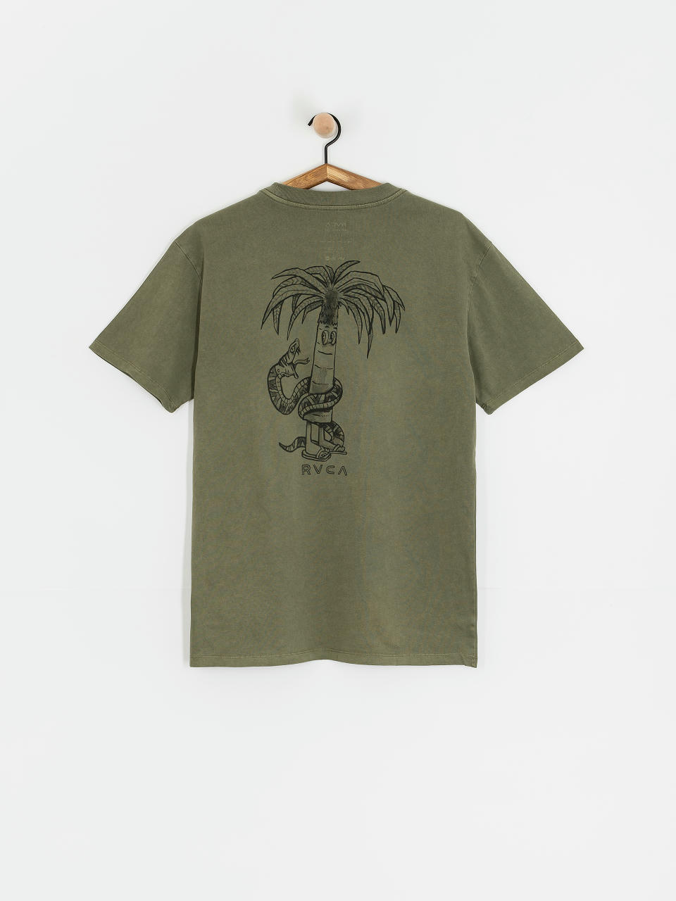 Футболка RVCA Pommier Palms (olive)