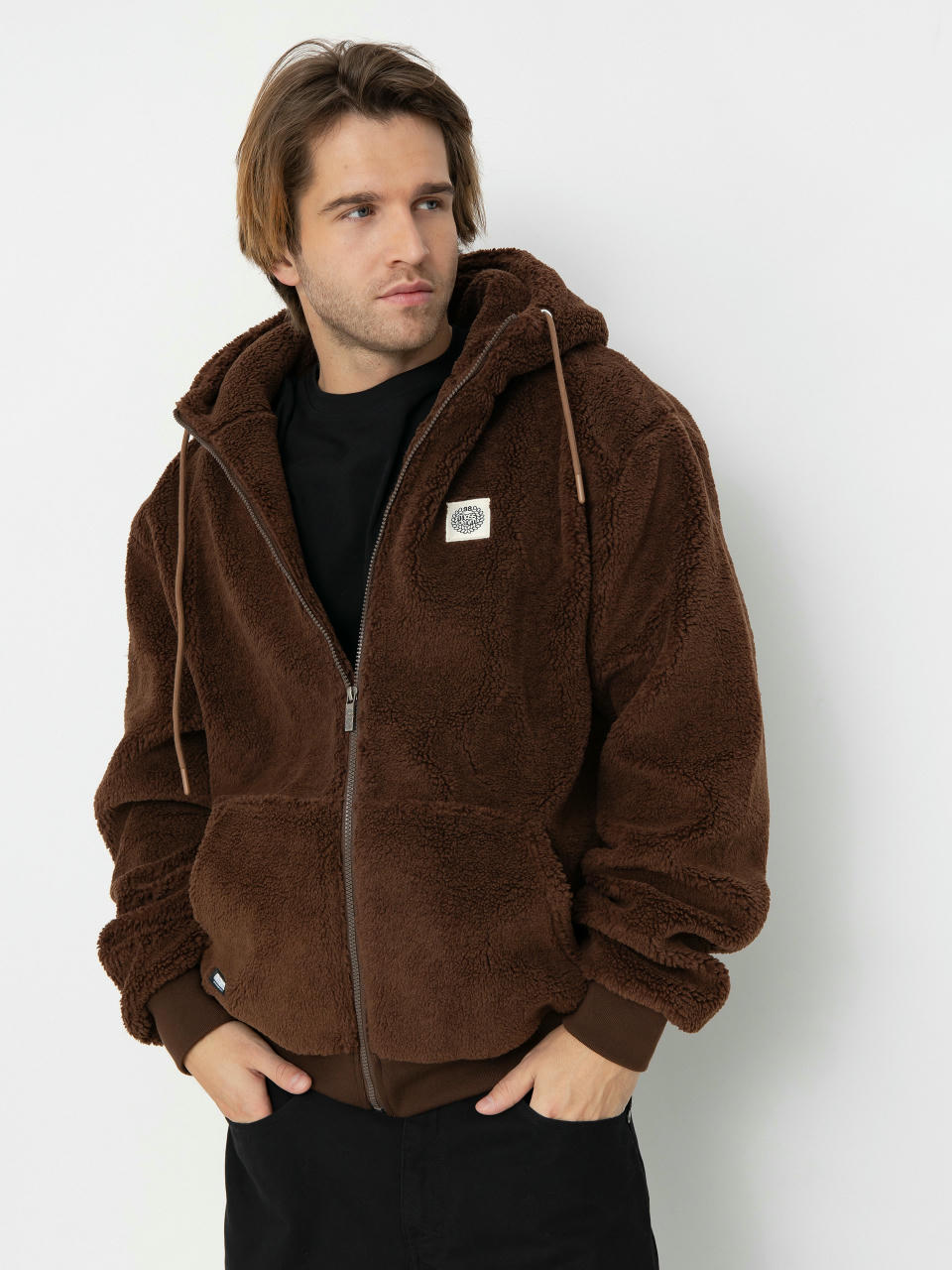 Куртка MassDnm Patch Teddy Zip Hoody (brown)