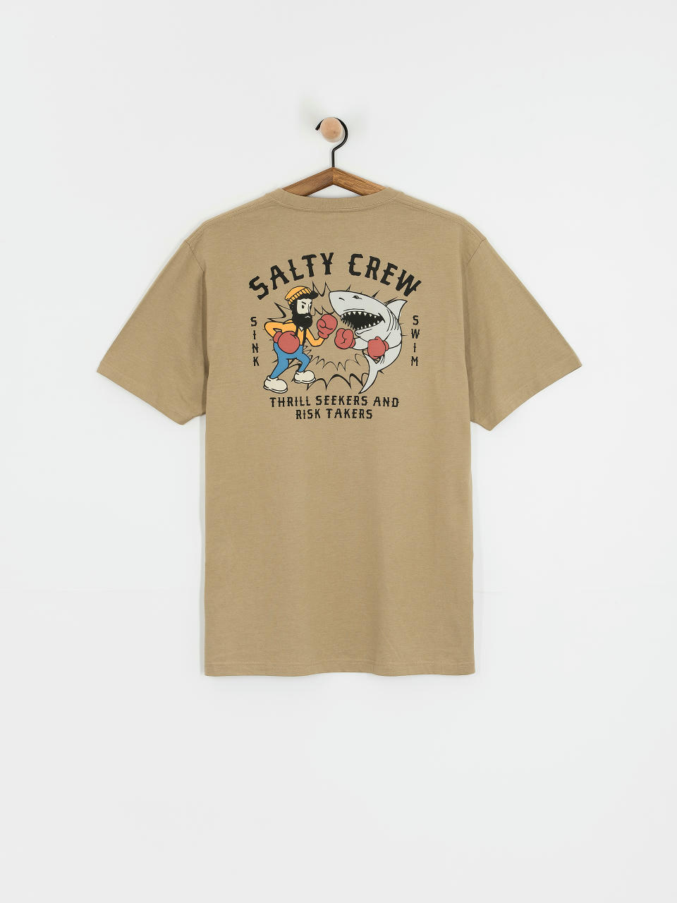 Футболка Salty Crew Fish Fight Standard (khaki heather)