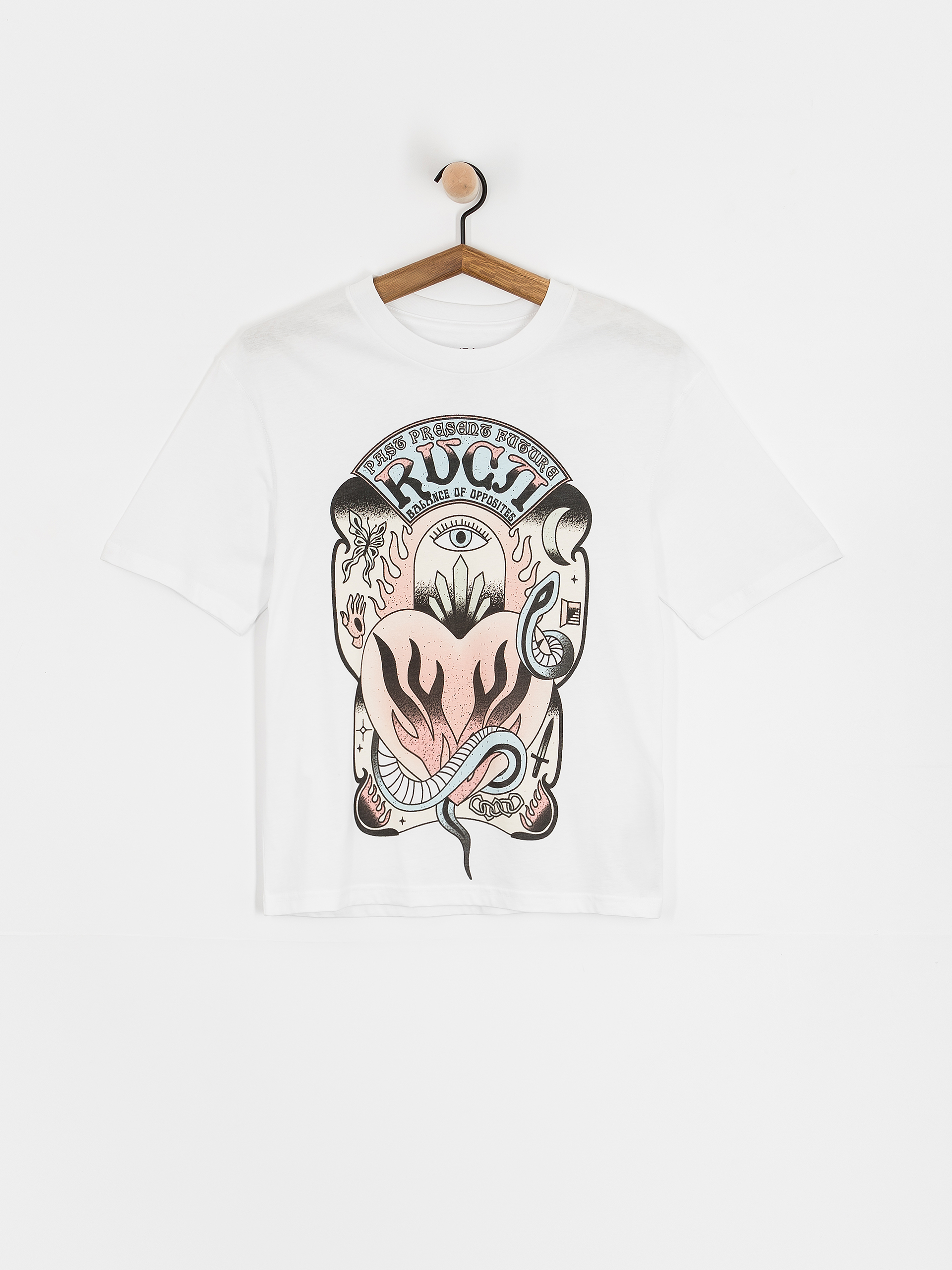 Футболка RVCA Burning Wmn (antique white)