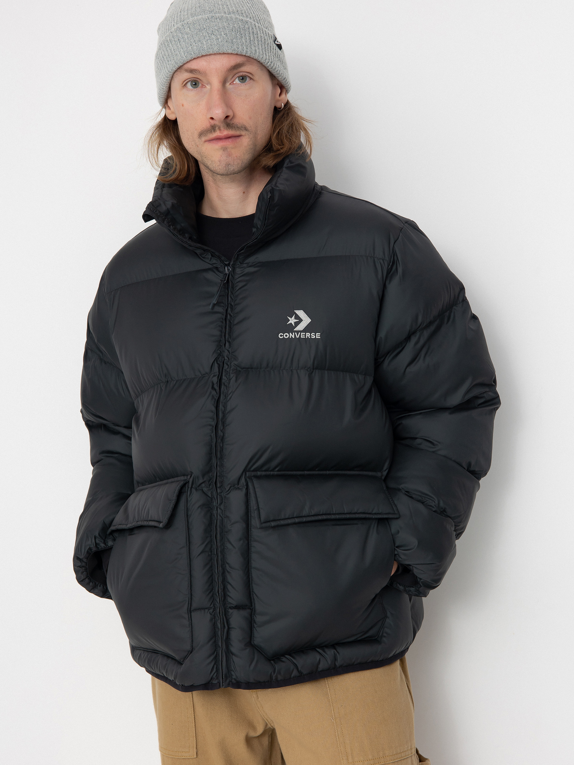 Куртка Converse Patch Pocket Puffer - чорний (converse black)