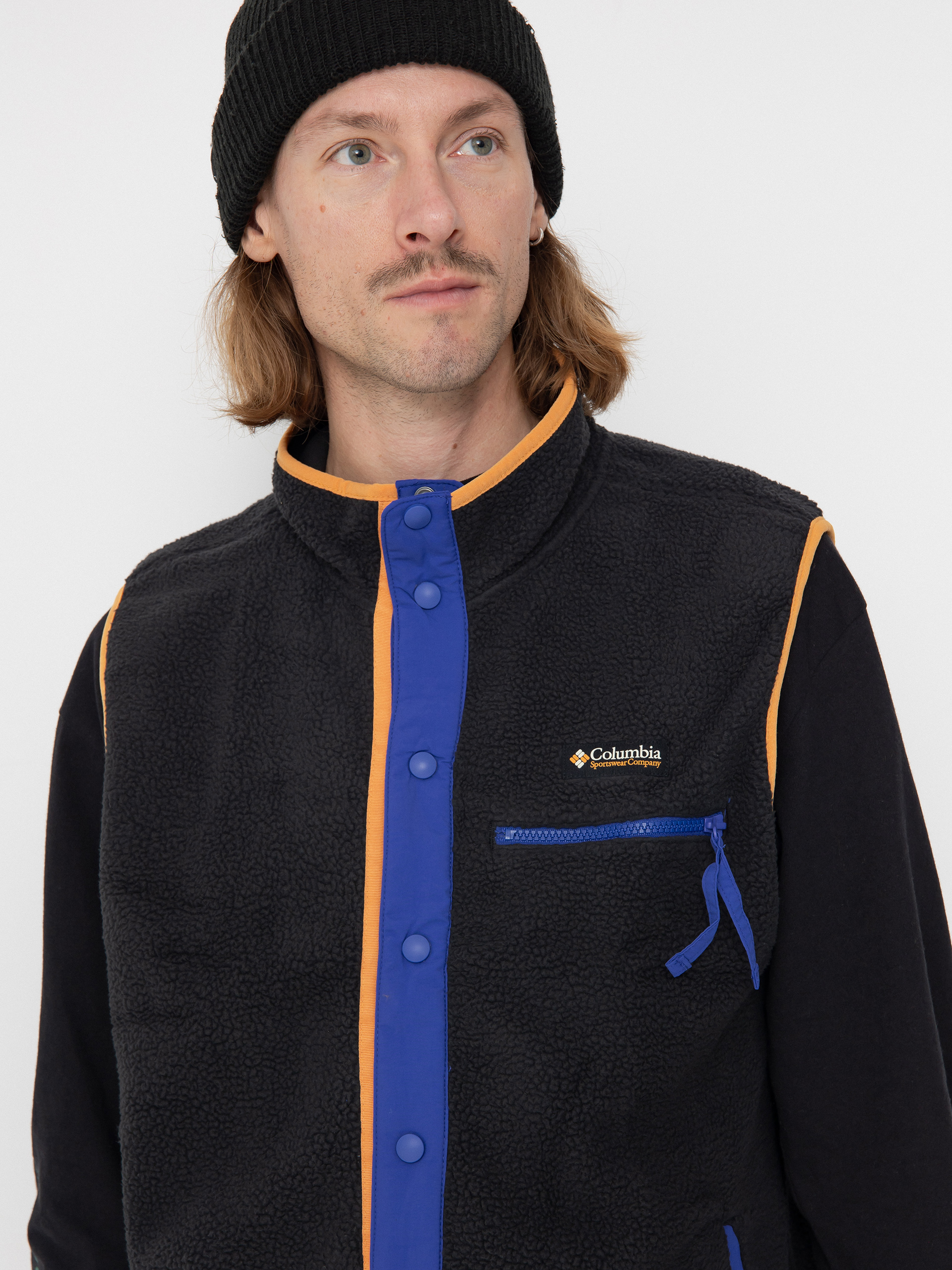 Чоловічий Флісовий светр Columbia Helvetia II Vest (black)