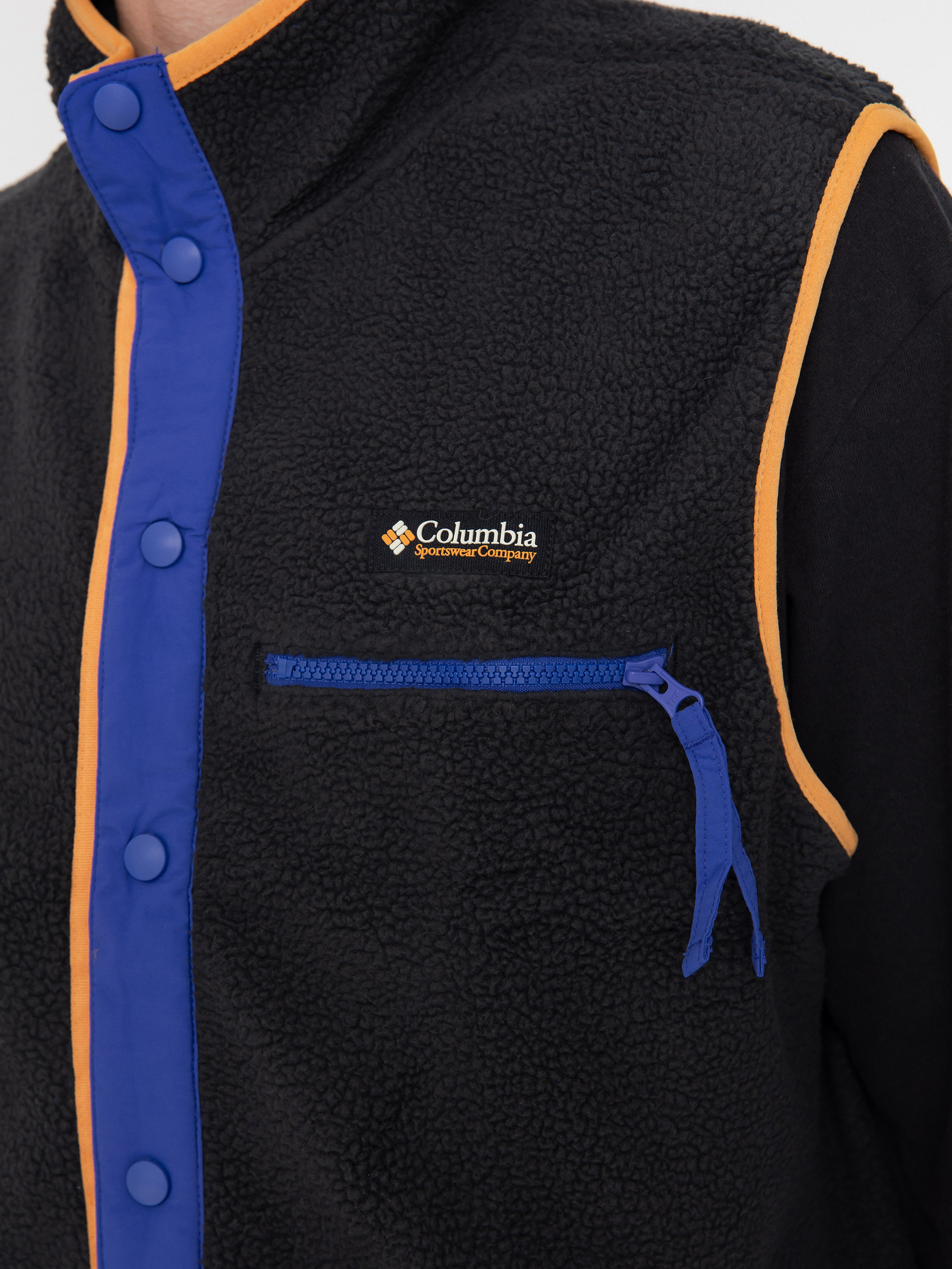 Чоловічий Флісовий светр Columbia Helvetia II Vest (black)