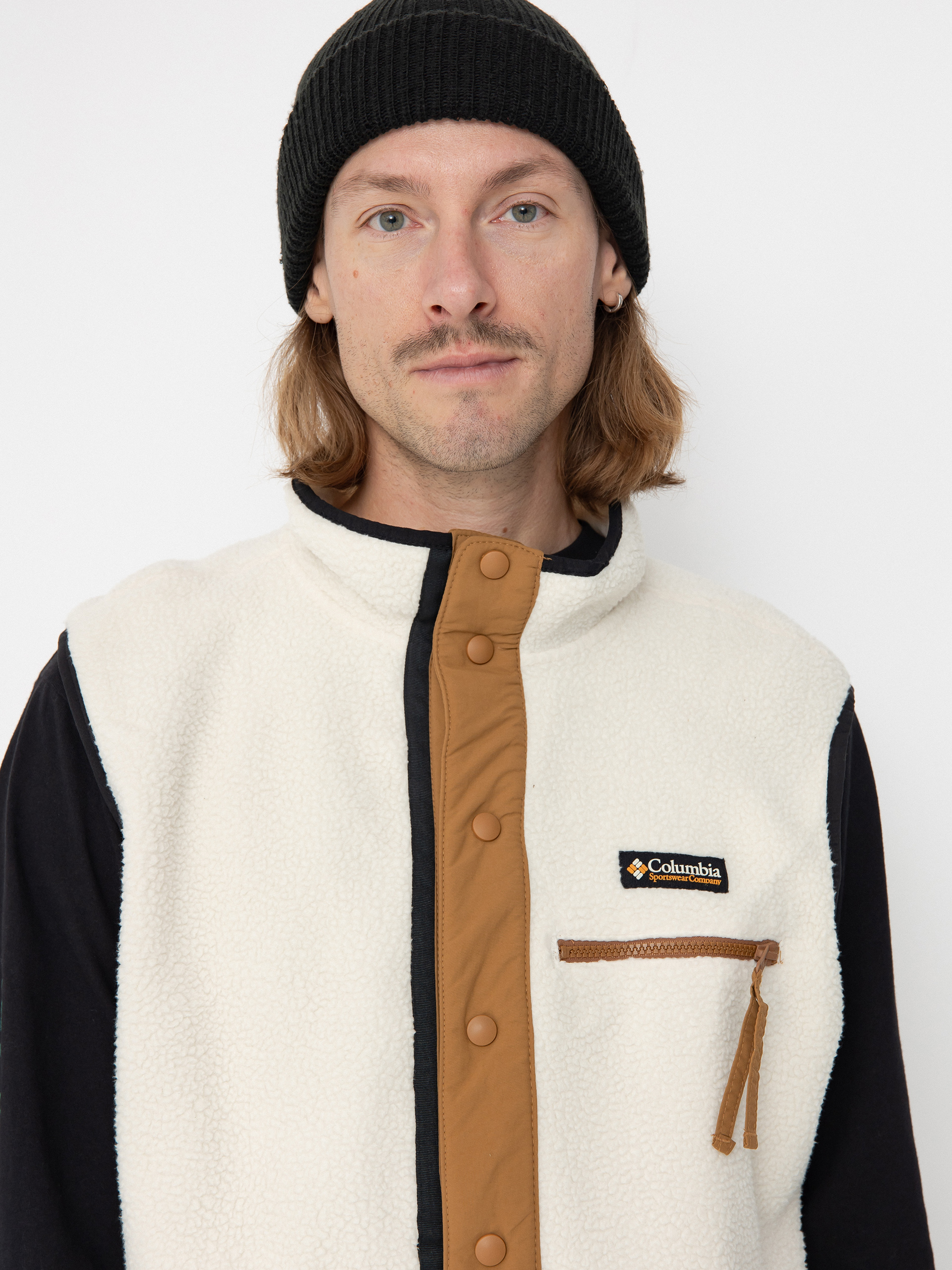 Чоловічий Флісовий светр Columbia Helvetia II Vest (chalk)