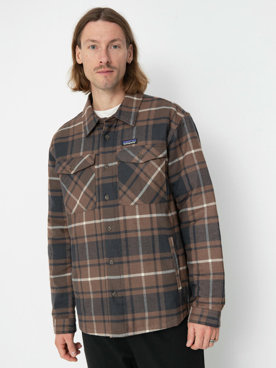 Сорочка Patagonia LW Insulated Fjord Flannel (outdoor molasses brown)