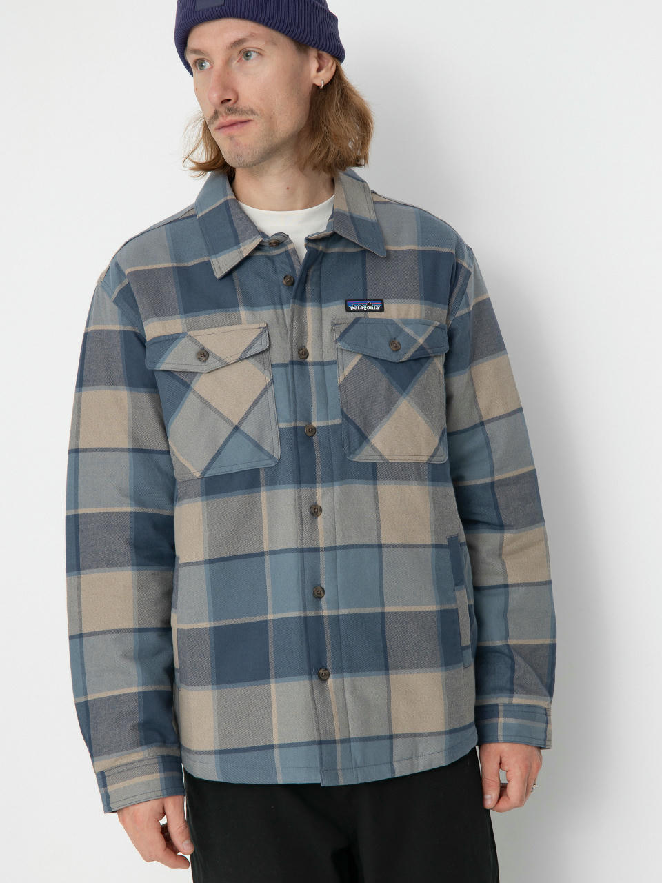 Сорочка Patagonia LW Insulated Fjord Flannel (william smolder blue)