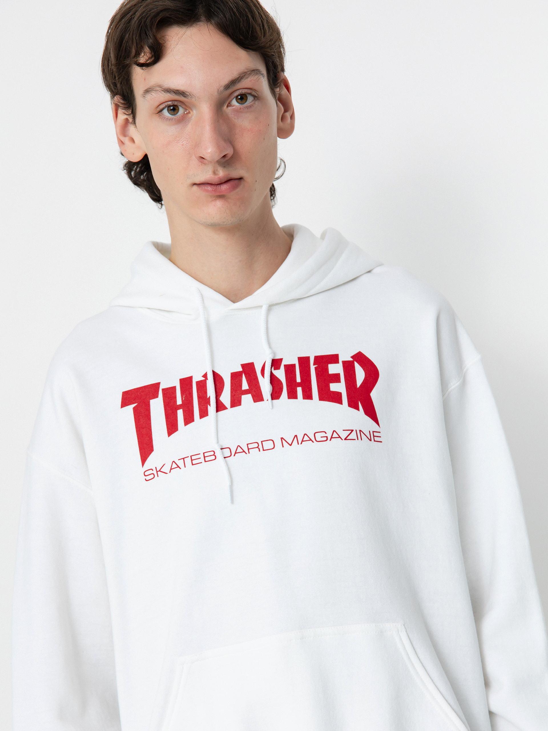 Худі Thrasher Skate Mag HD (white/red)