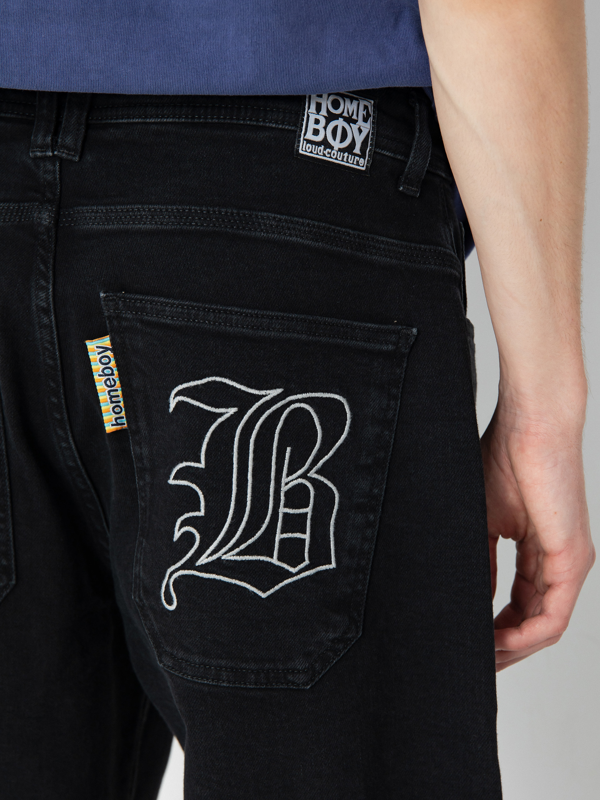 Штани Homeboy X Tra Monster Gothic Denim (washed black)