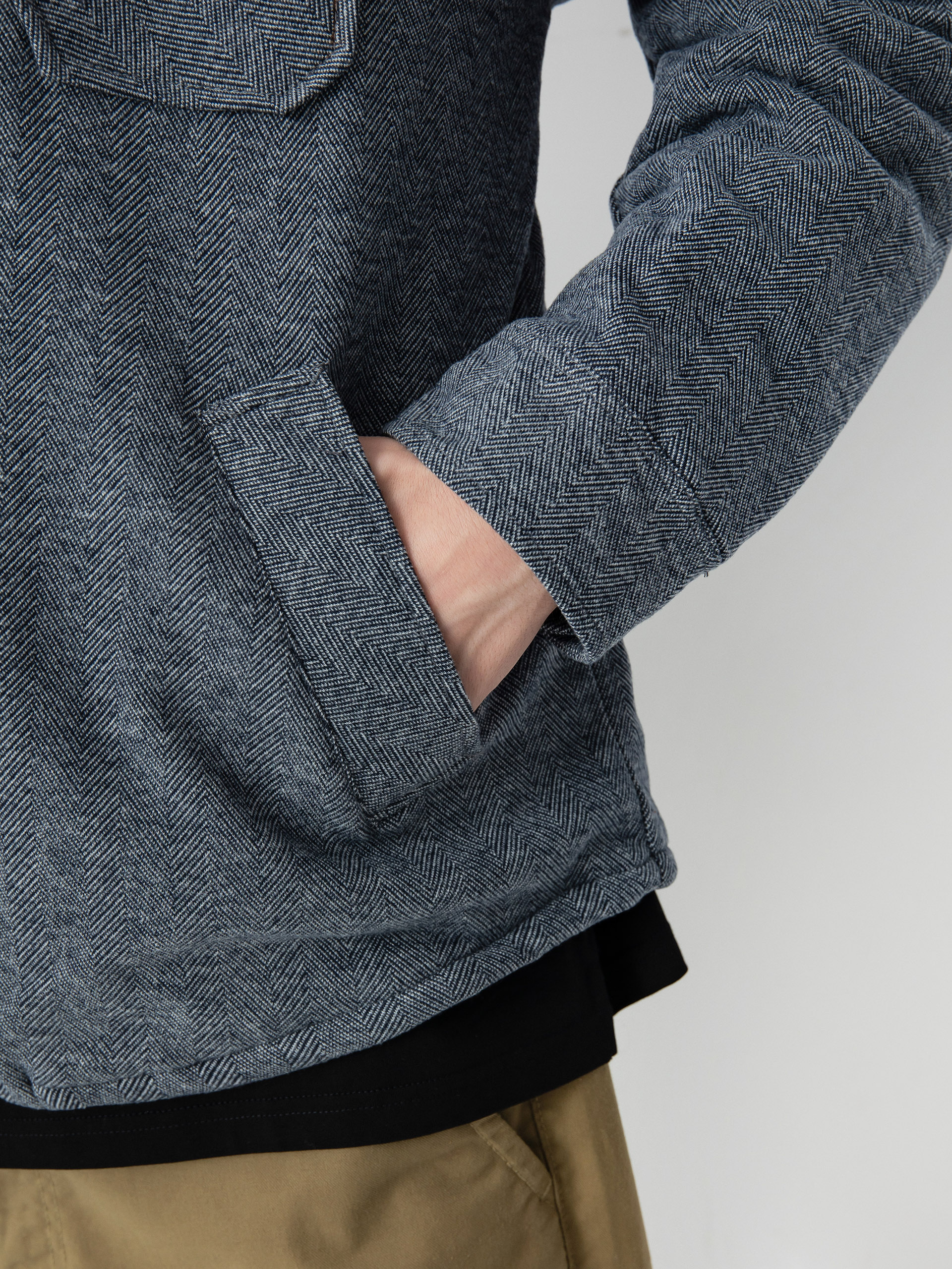 Куртка Brixton Durham Lined (black herringbone)