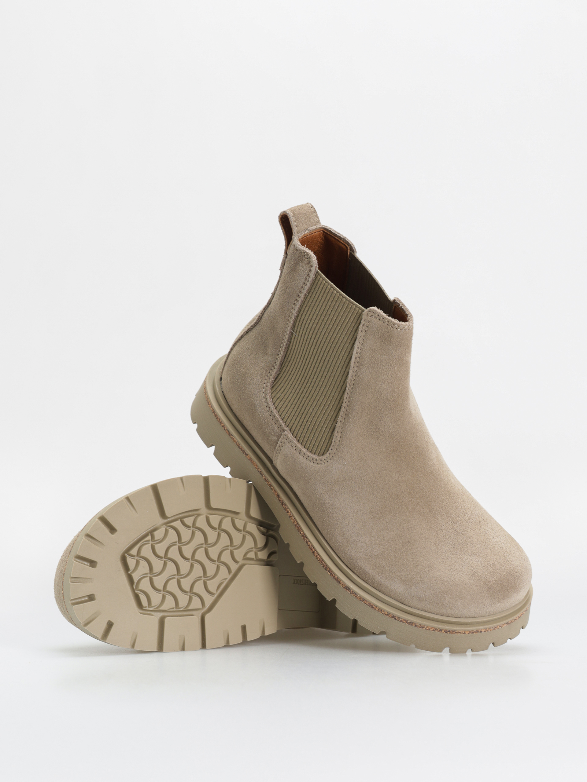 Взуття Birkenstock Highwood Slip On Women Suede Leather Narrow Wmn (taupe)