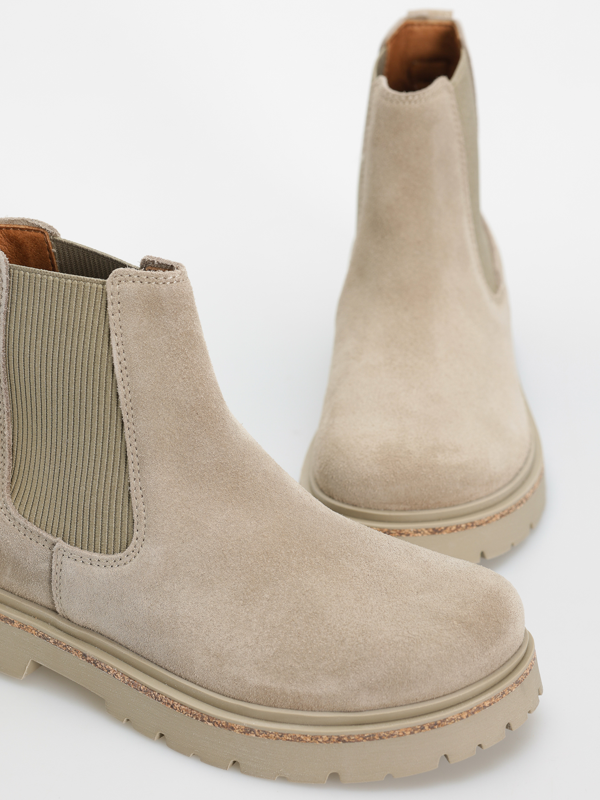 Взуття Birkenstock Highwood Slip On Women Suede Leather Narrow Wmn (taupe)