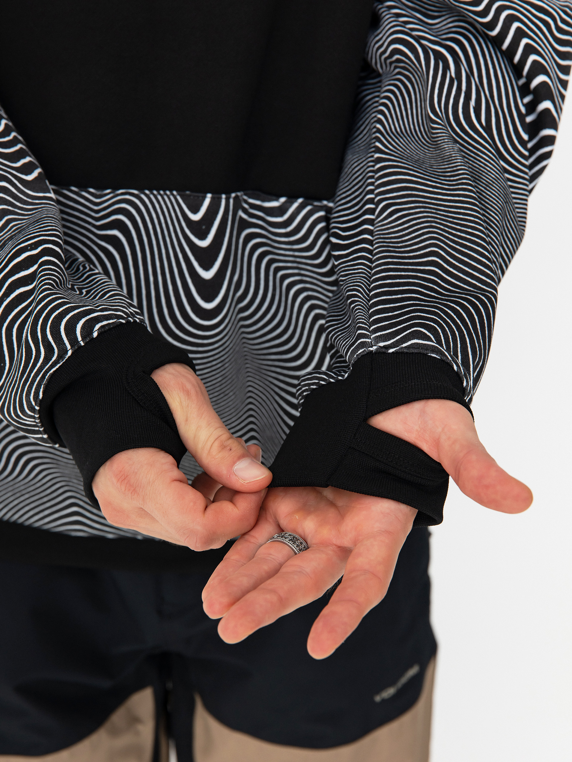 Чоловіча Термосвітшот Volcom Hydro Riding HD (black print)