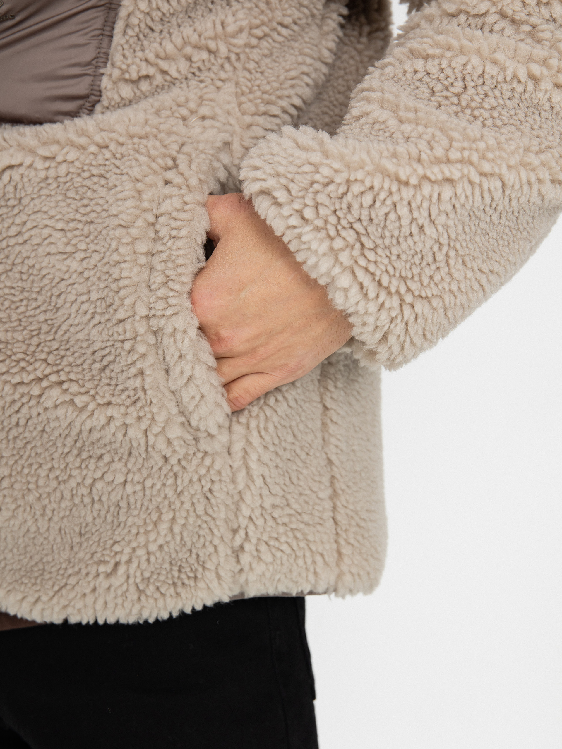 Куртка Converse Reversible Sherpa (classic taupe / truffle)