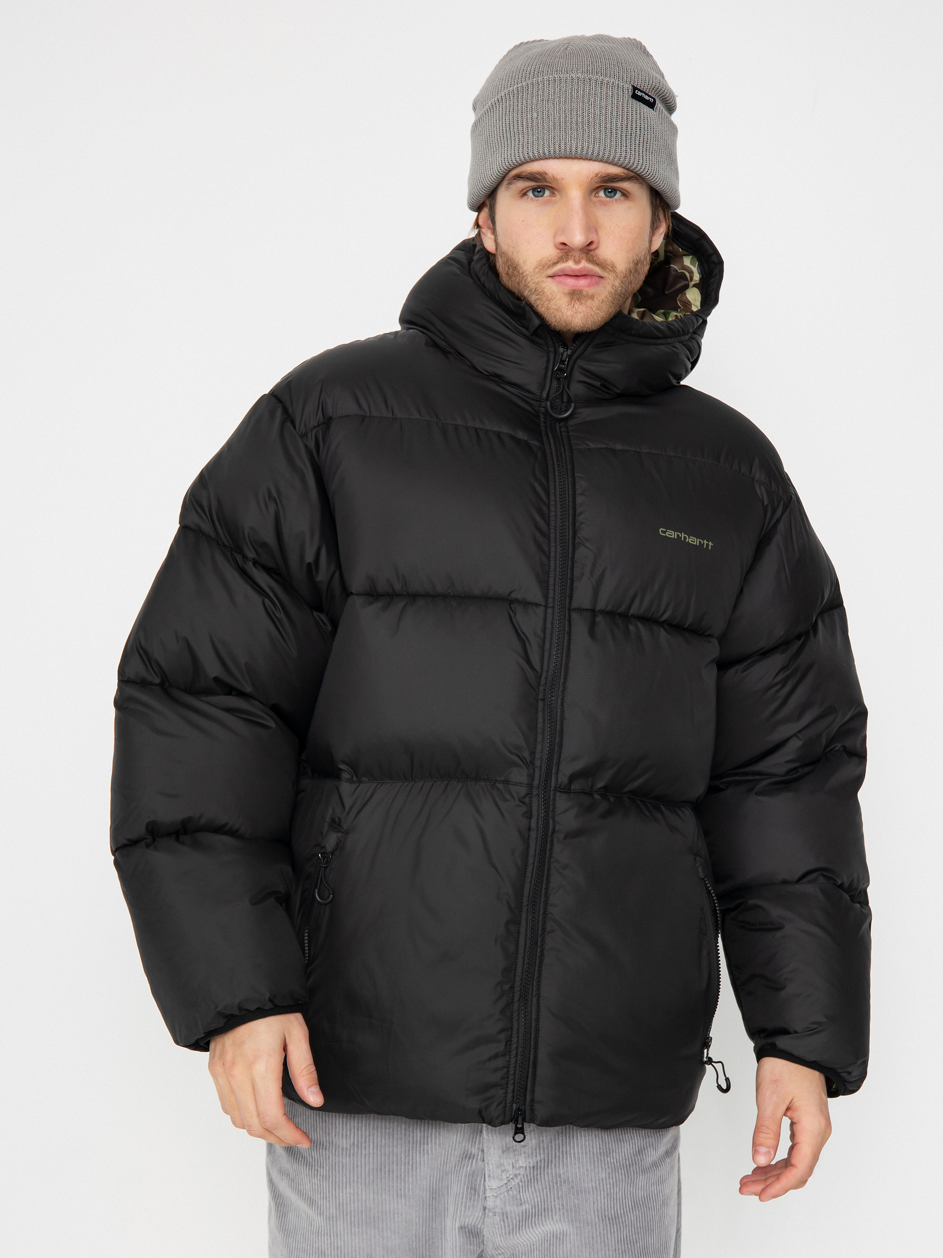 ヤ*モ様 Carhartt オンブレ アメカジ ストリート Куртка Carhartt WIP Toronto - чорний (black/camo duck/green)