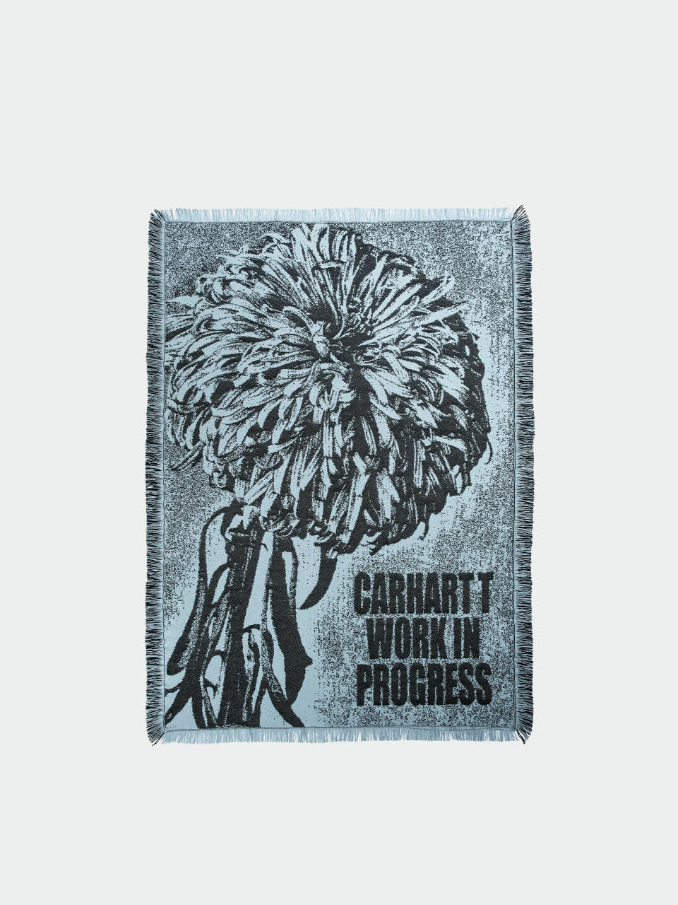 Укривало Carhartt WIP Chrysanthemum Woven Blanket (misty sky/black)