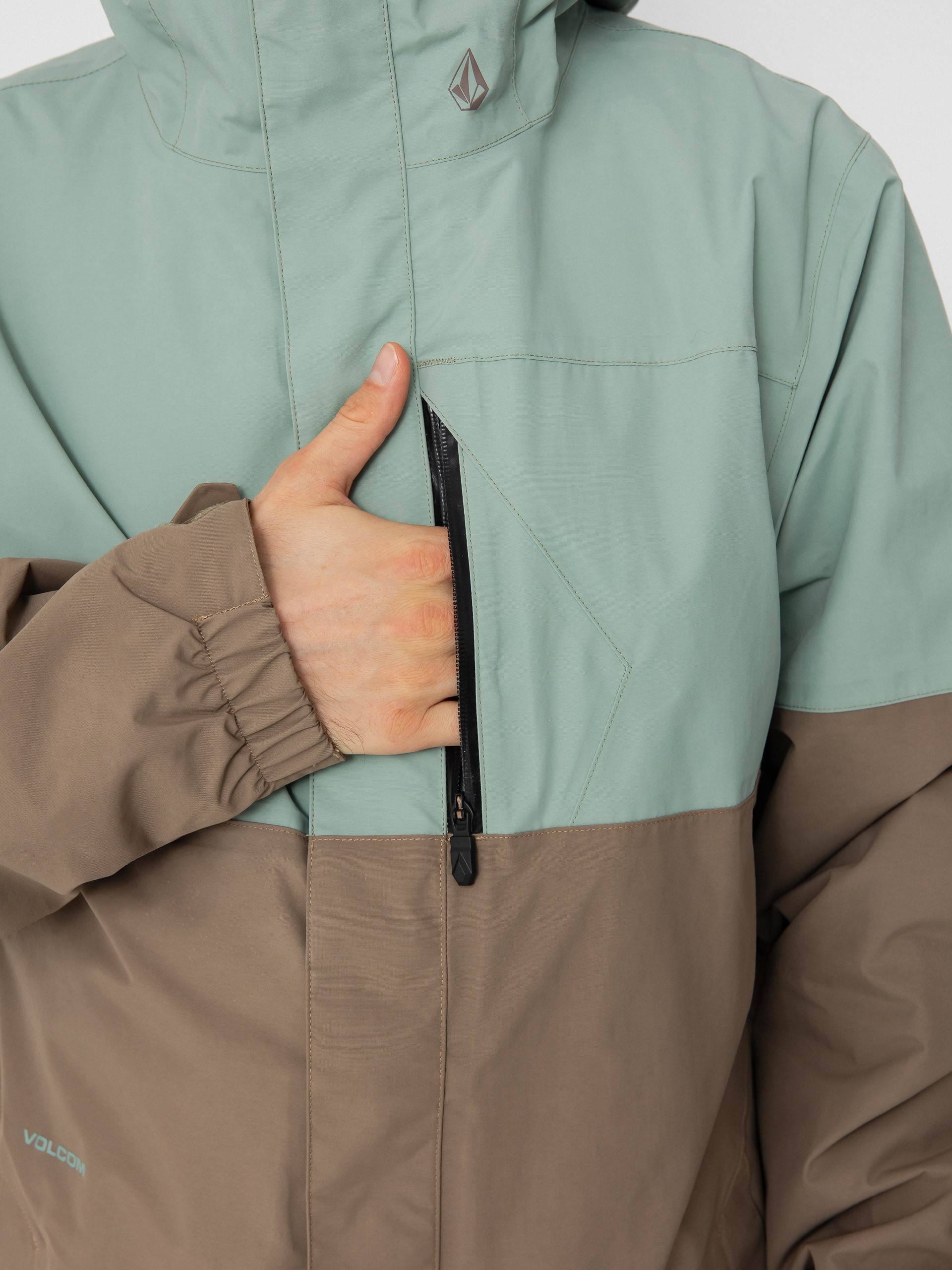 Чоловіча Сноубордична куртка Volcom L Ins Gore Tex (agave)