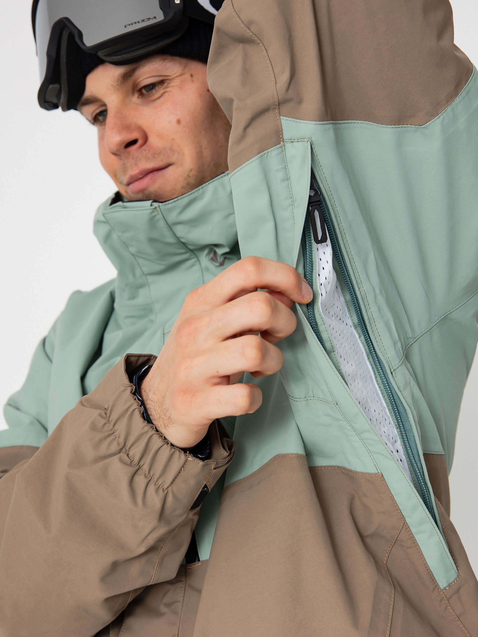 Чоловіча Сноубордична куртка Volcom L Ins Gore Tex (agave)