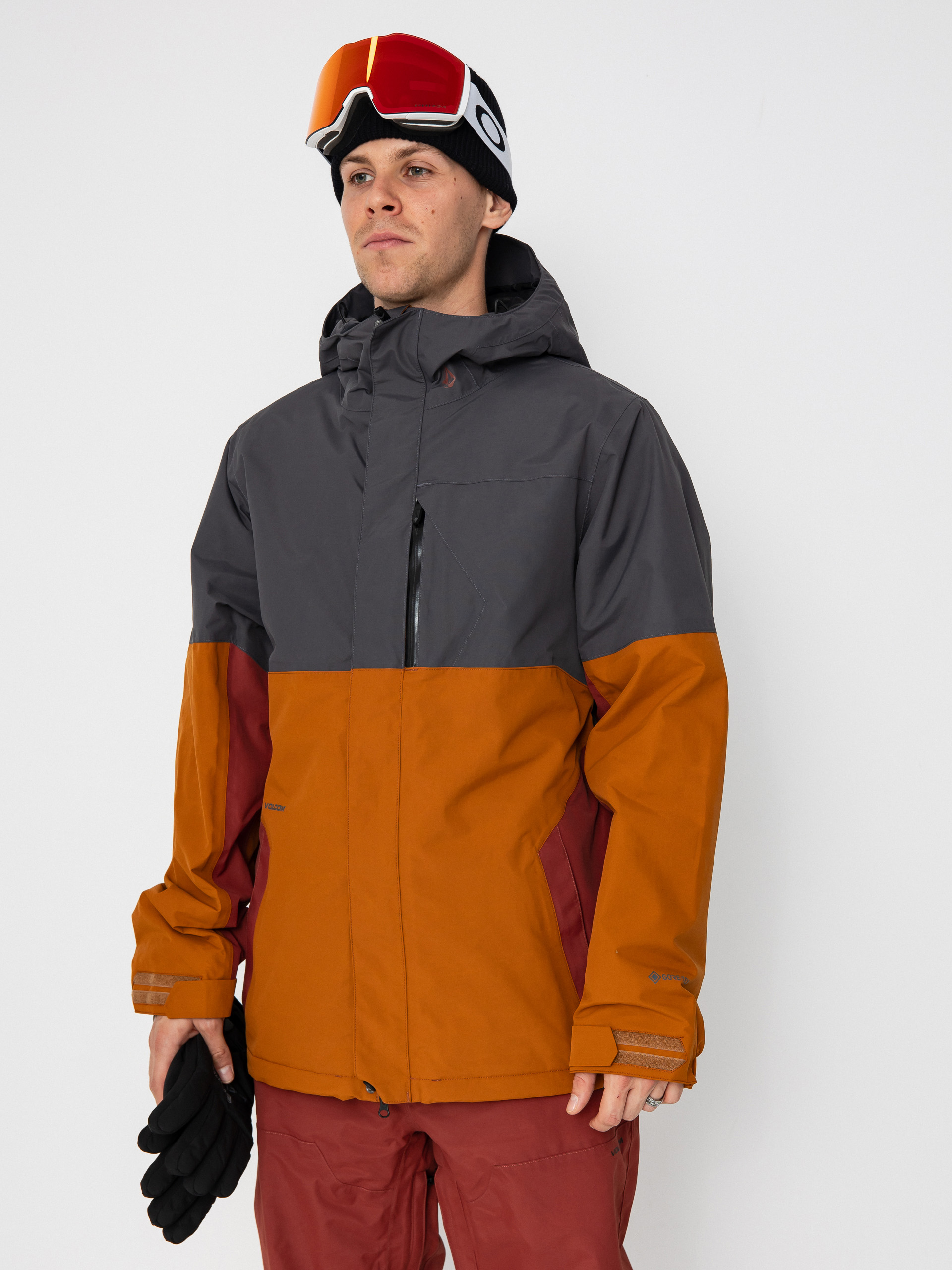 Чоловіча Сноубордична куртка Volcom L Ins Gore Tex (caramel)