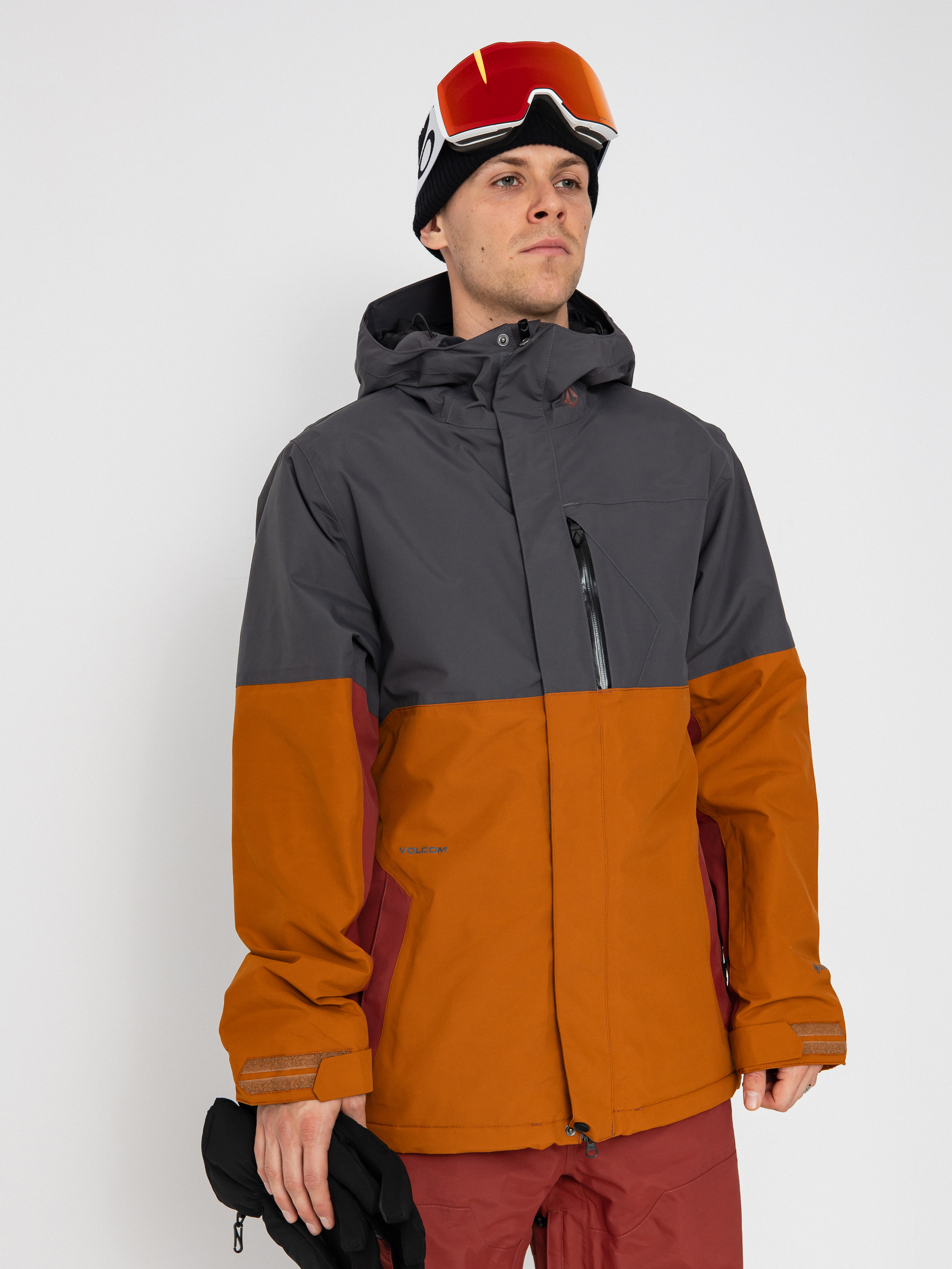 Чоловіча Сноубордична куртка Volcom L Ins Gore Tex (caramel)