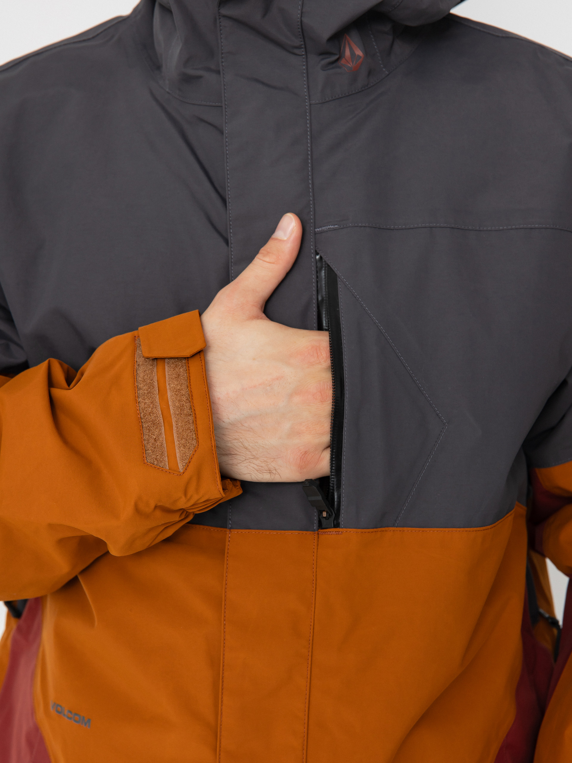 Чоловіча Сноубордична куртка Volcom L Ins Gore Tex (caramel)