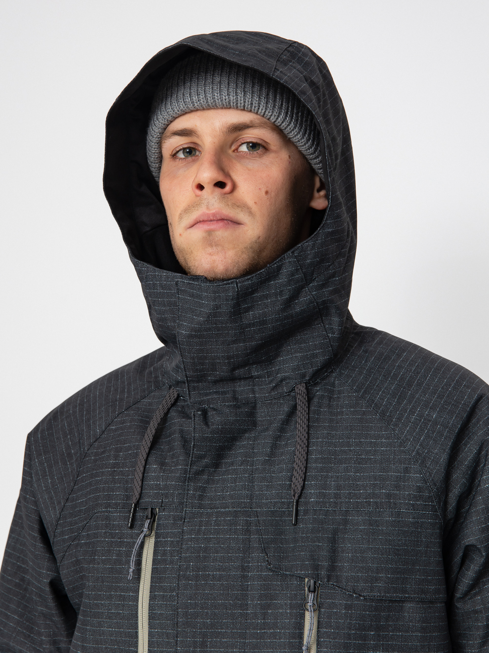 Чоловіча Сноубордична куртка 686 Geo Insulated (black ripstop colorblock)