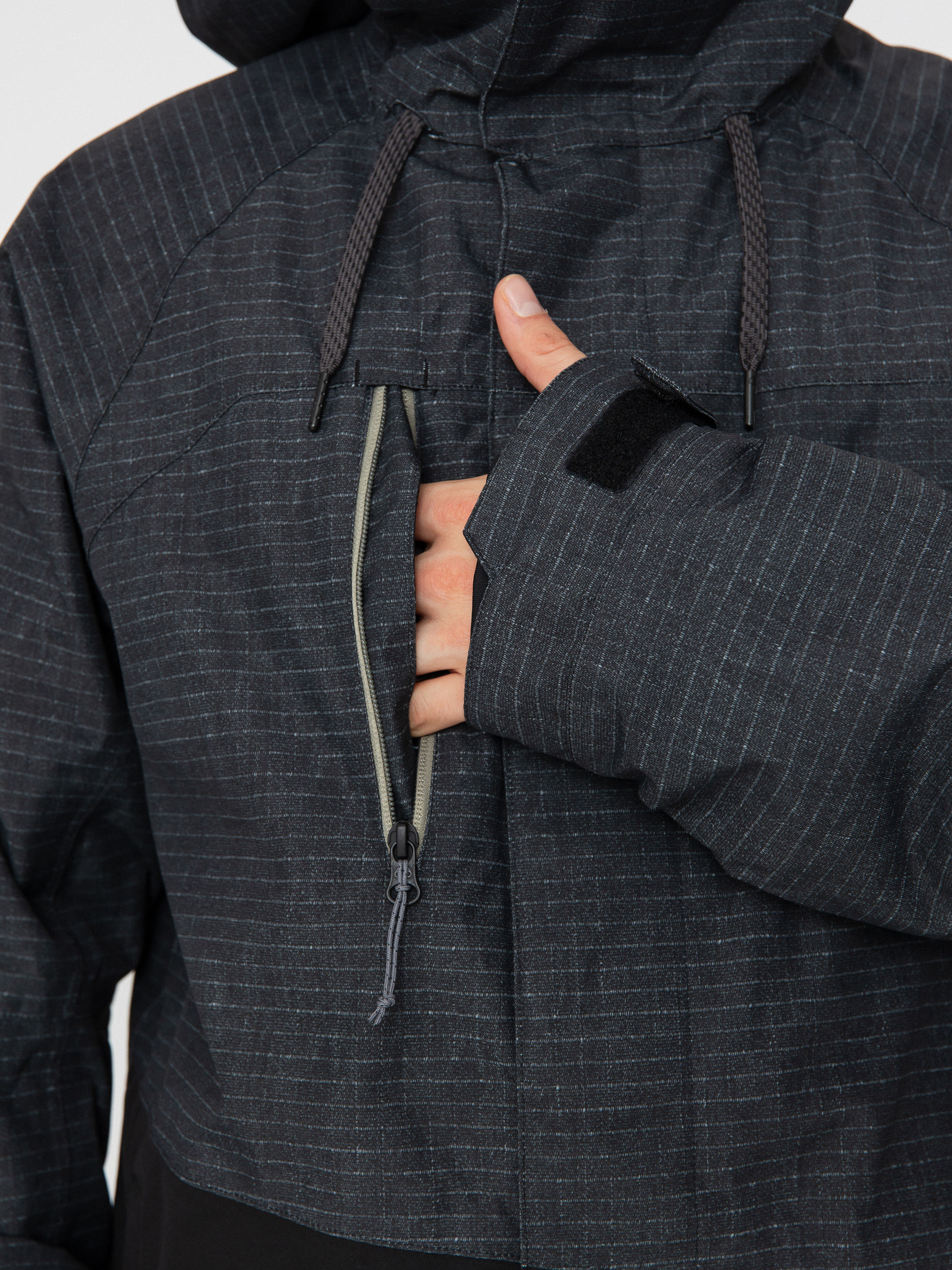 Чоловіча Сноубордична куртка 686 Geo Insulated (black ripstop colorblock)