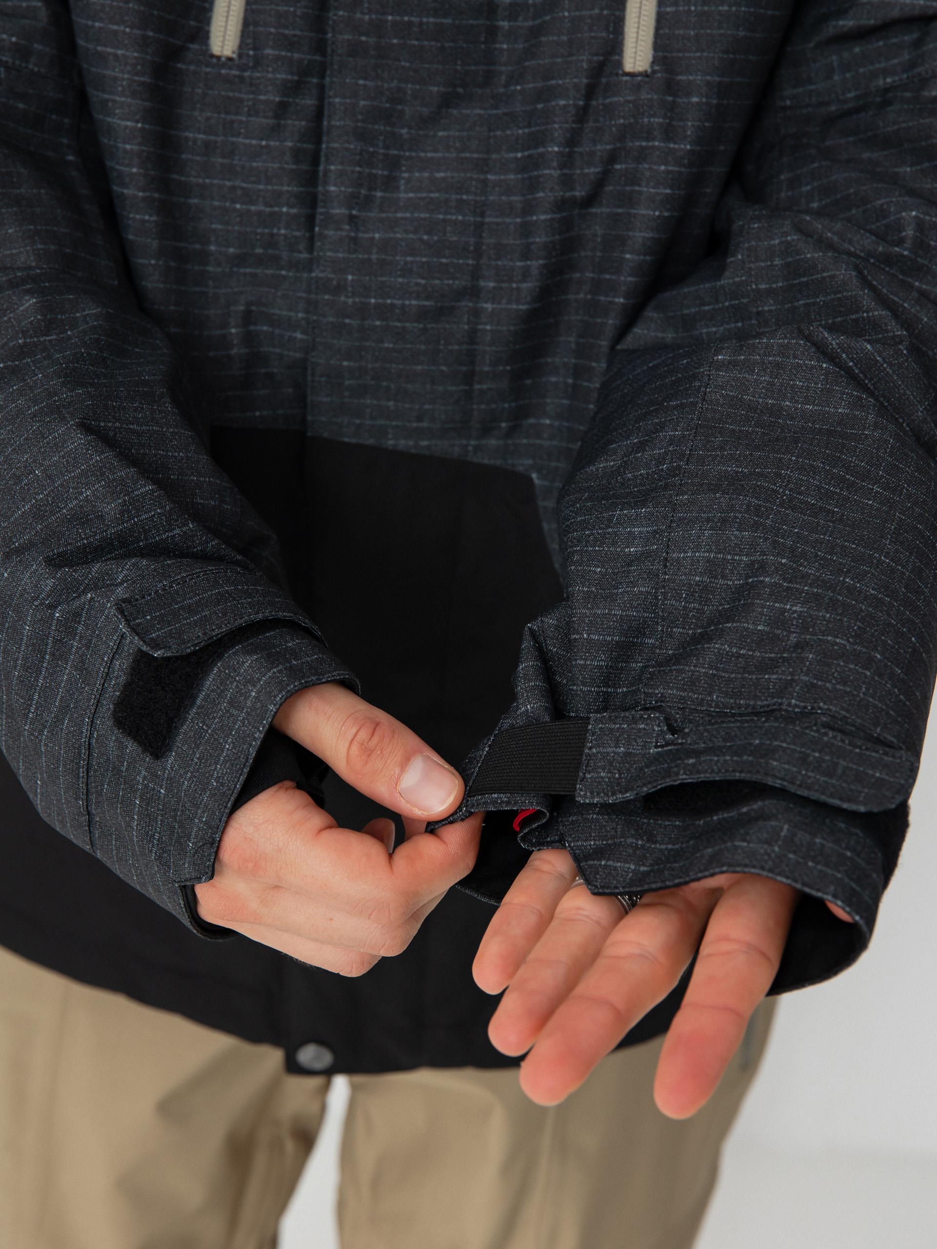 Чоловіча Сноубордична куртка 686 Geo Insulated (black ripstop colorblock)