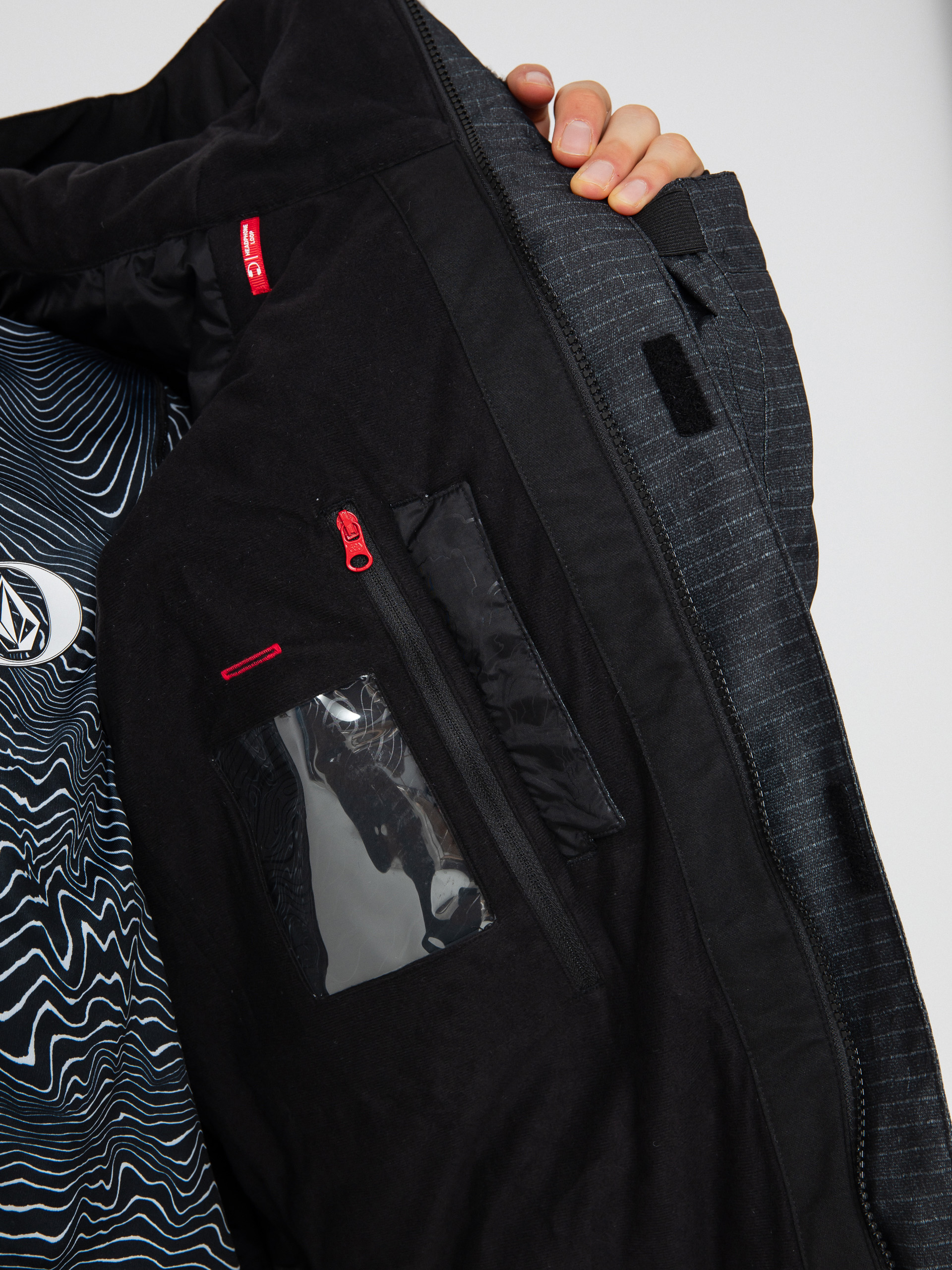 Чоловіча Сноубордична куртка 686 Geo Insulated (black ripstop colorblock)