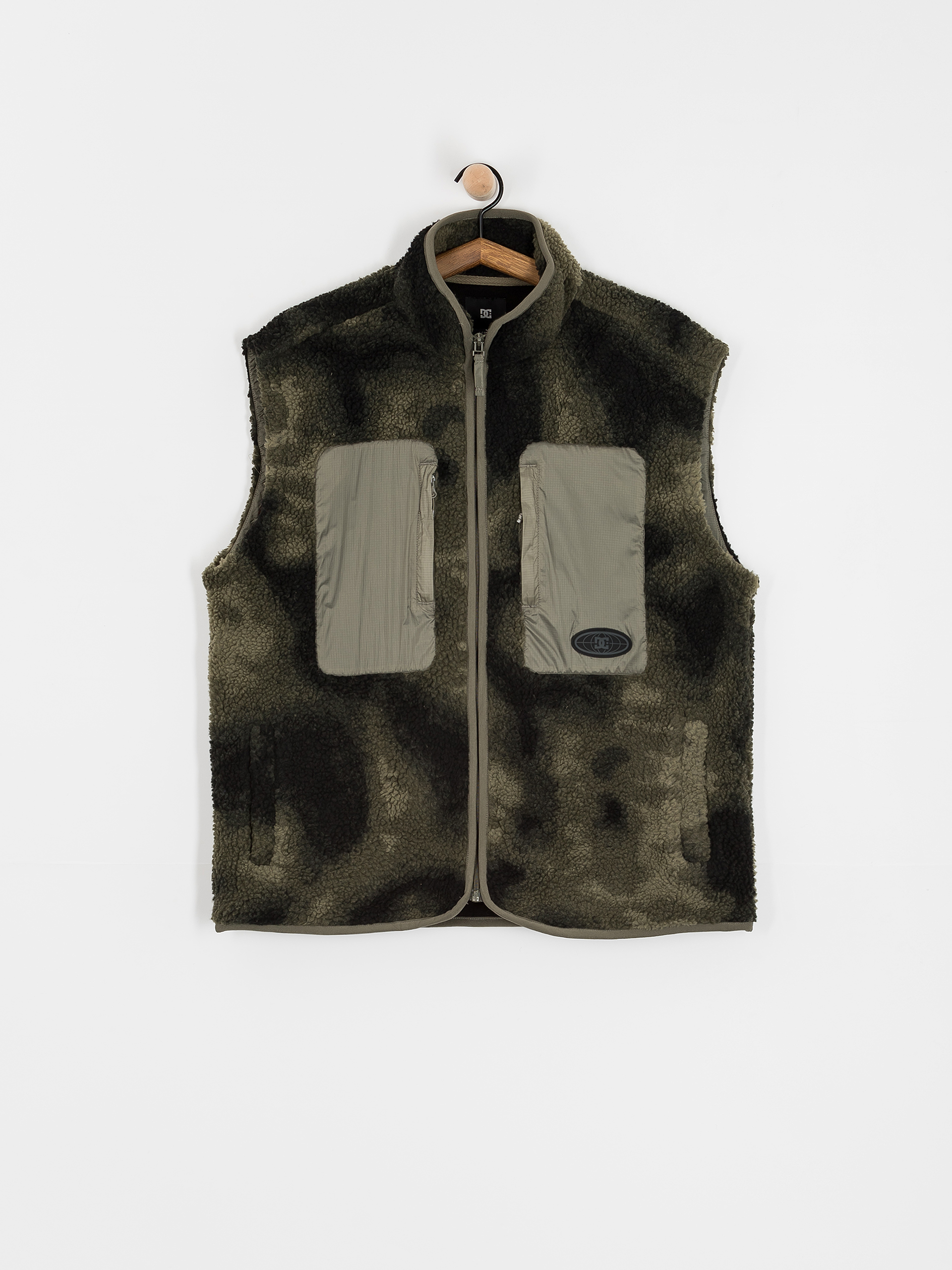 Чоловічий Флісовий светр DC Traverse (olive overspray prnt)