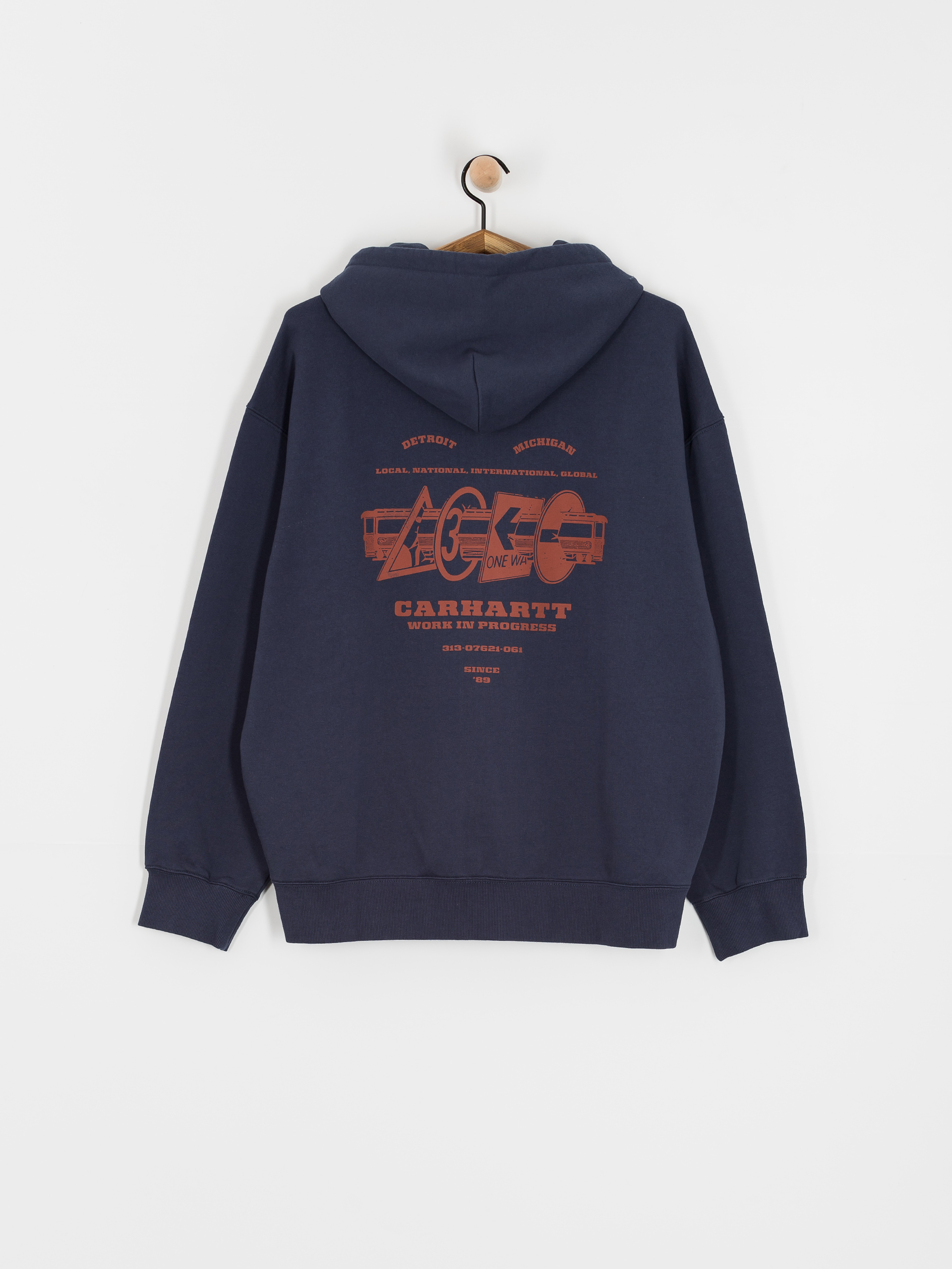 Худі Carhartt WIP Runaway ZHD (blue/vermillion)