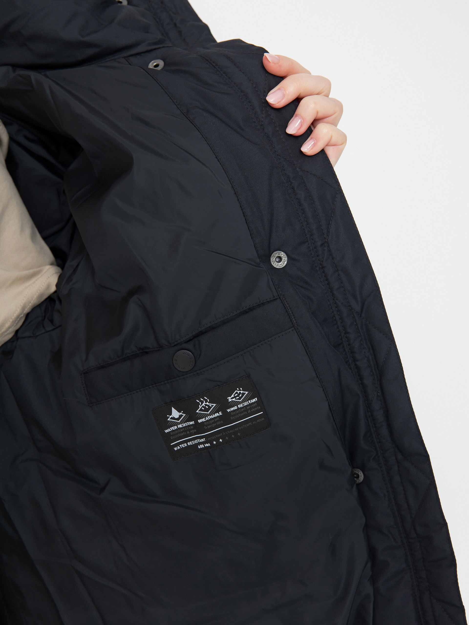 Куртка Volcom Alldaylong Puff Wmn (black)