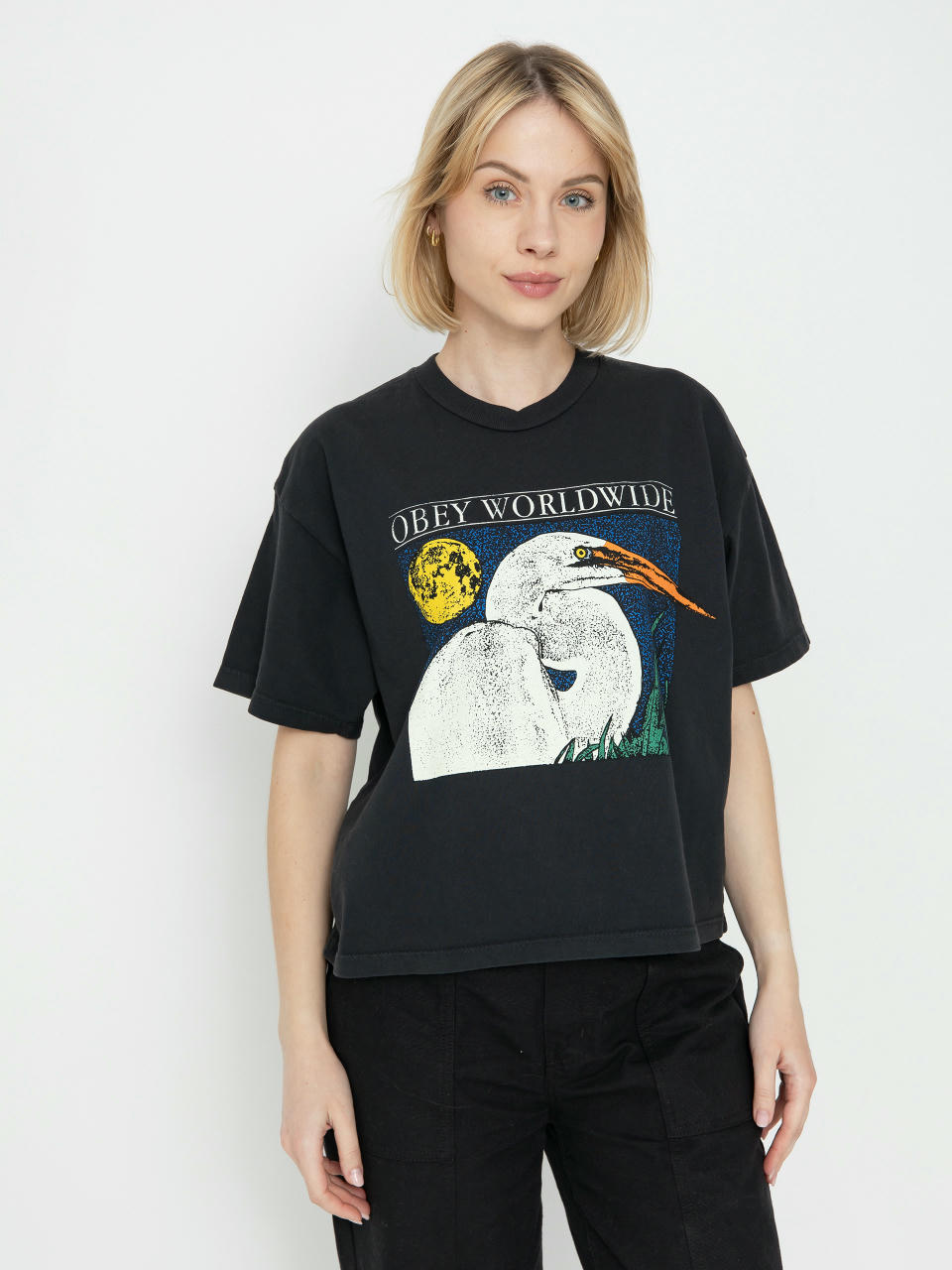 Футболка OBEY Stork Wmn (black)