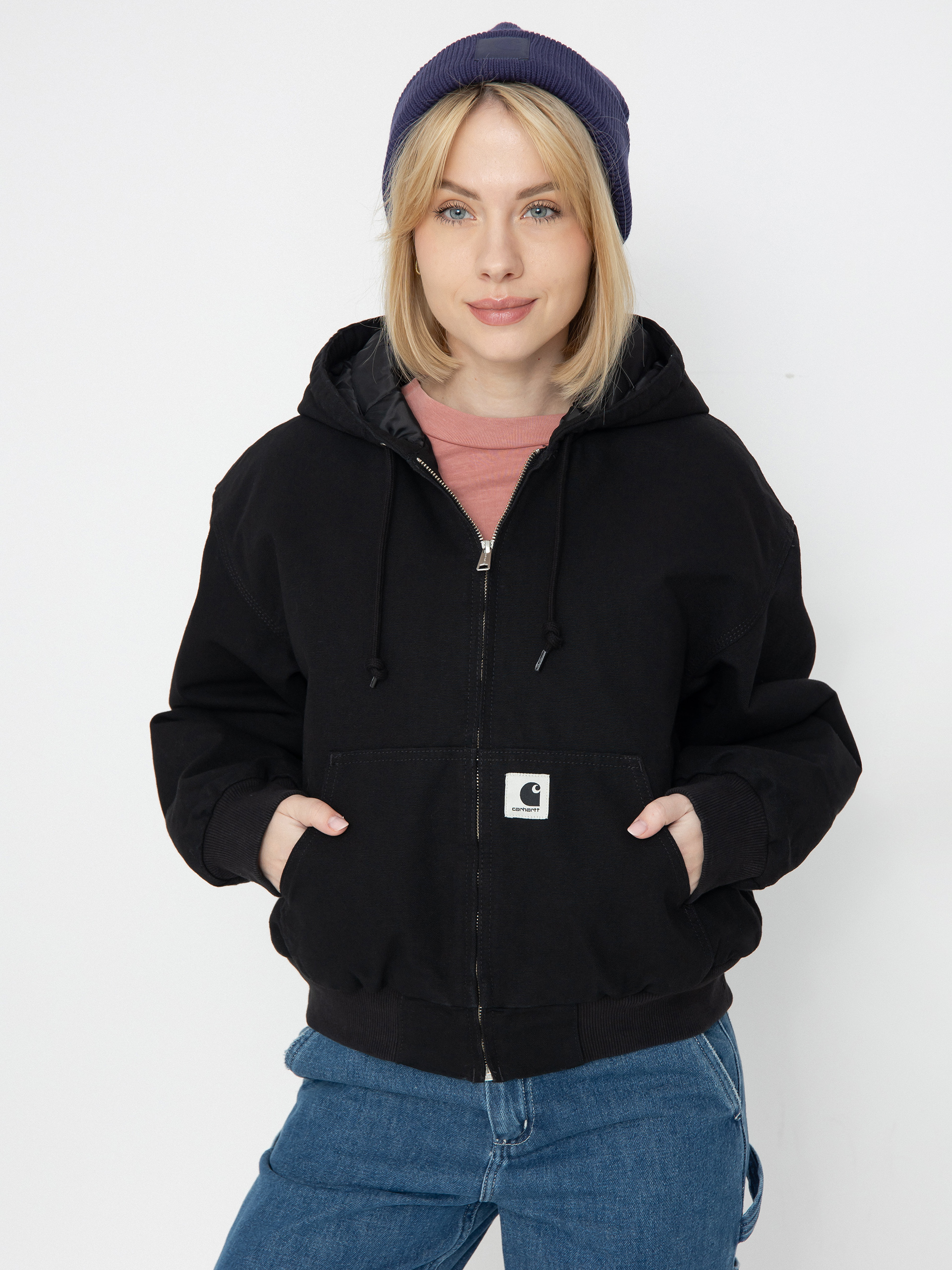 Куртка Carhartt WIP OG Active Wmn (black rinsed canvas)