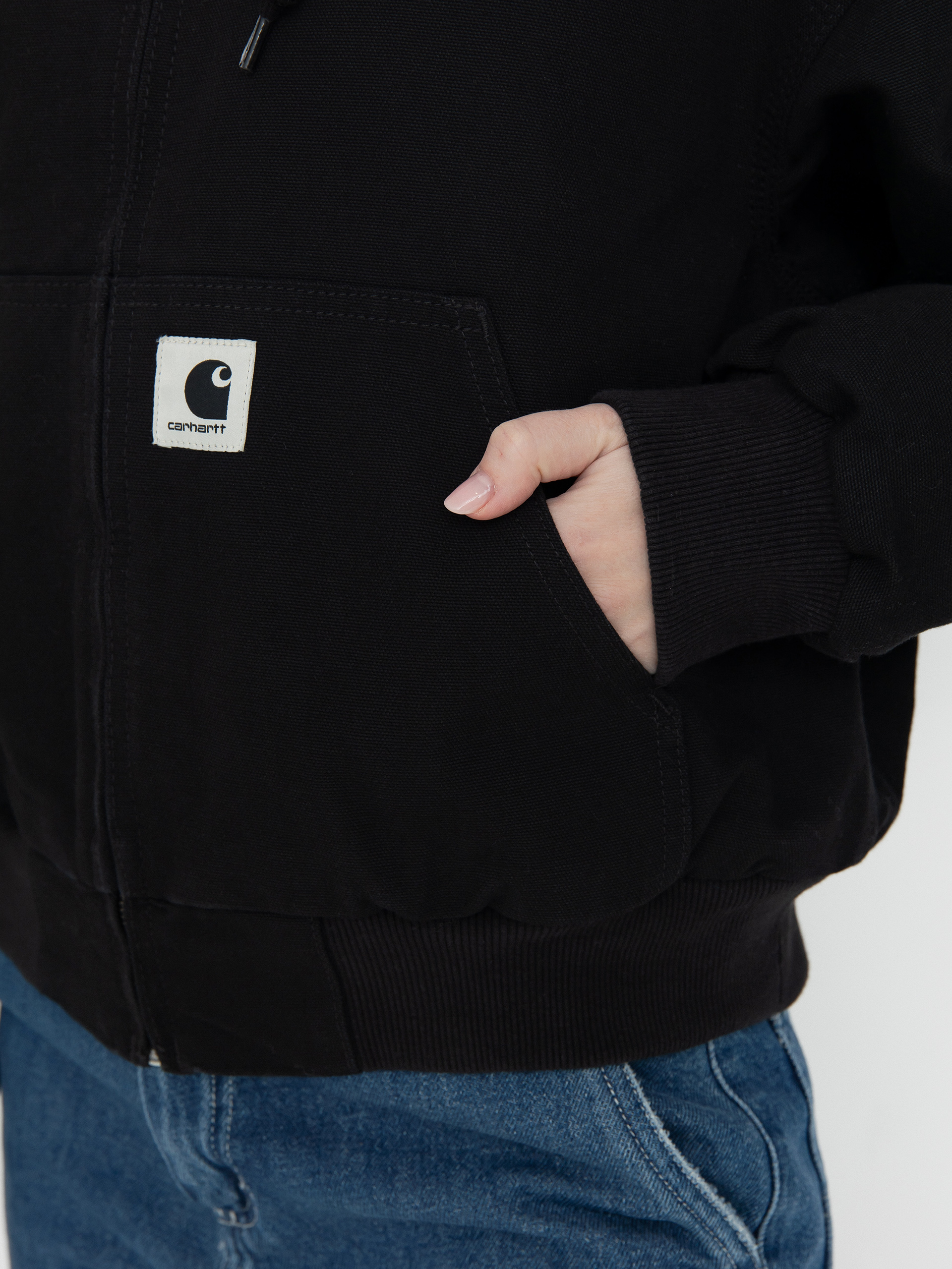 Куртка Carhartt WIP OG Active Wmn (black rinsed canvas)