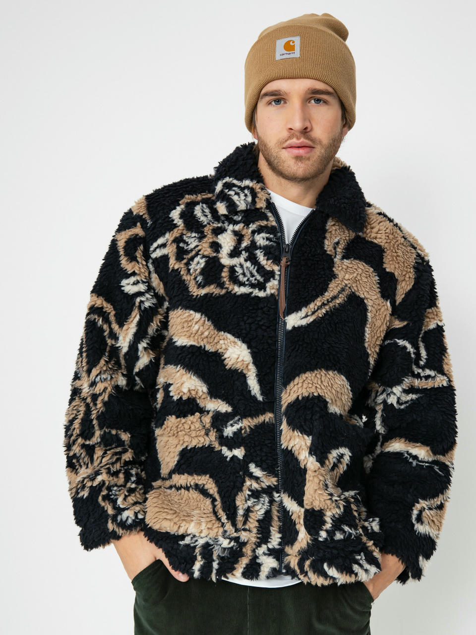 Куртка OBEY Mushroom Sherpa (dark navy multi)