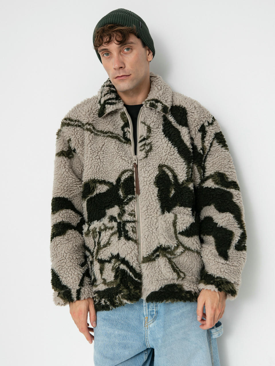 Куртка OBEY Mushroom Sherpa (silver grey multi)