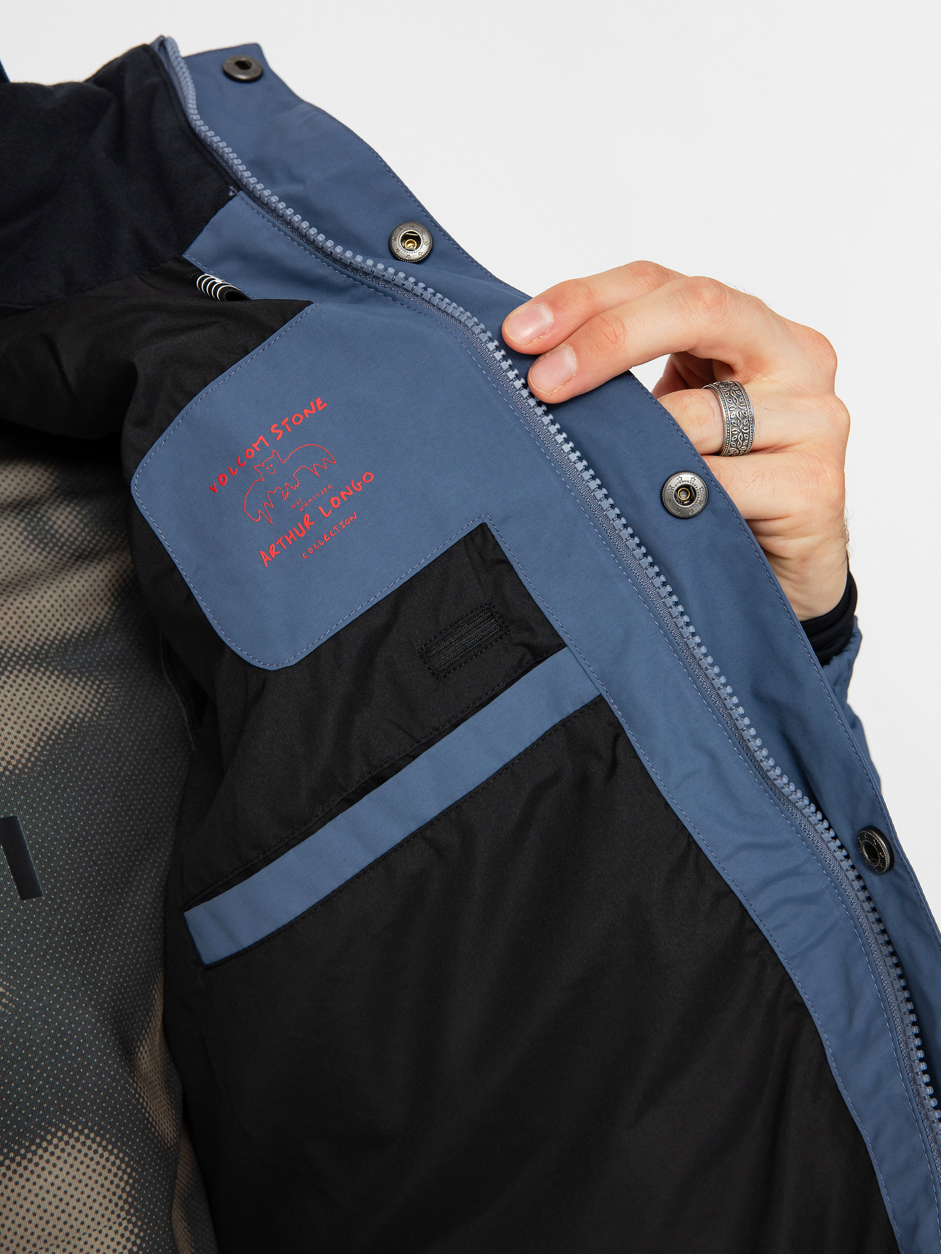 Чоловіча Сноубордична куртка Volcom Longo Gore Tex (indigo)