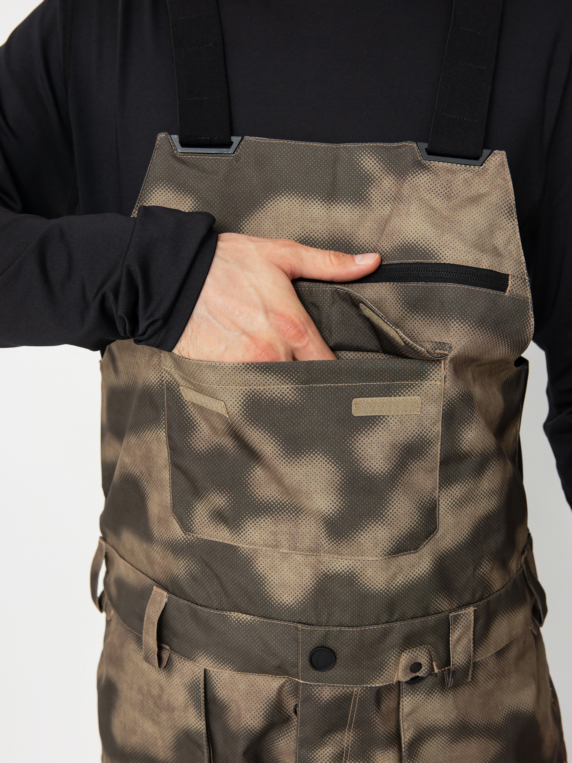 Чоловічі Сноубордичні штани Volcom Roan Bib Overall (camouflage)