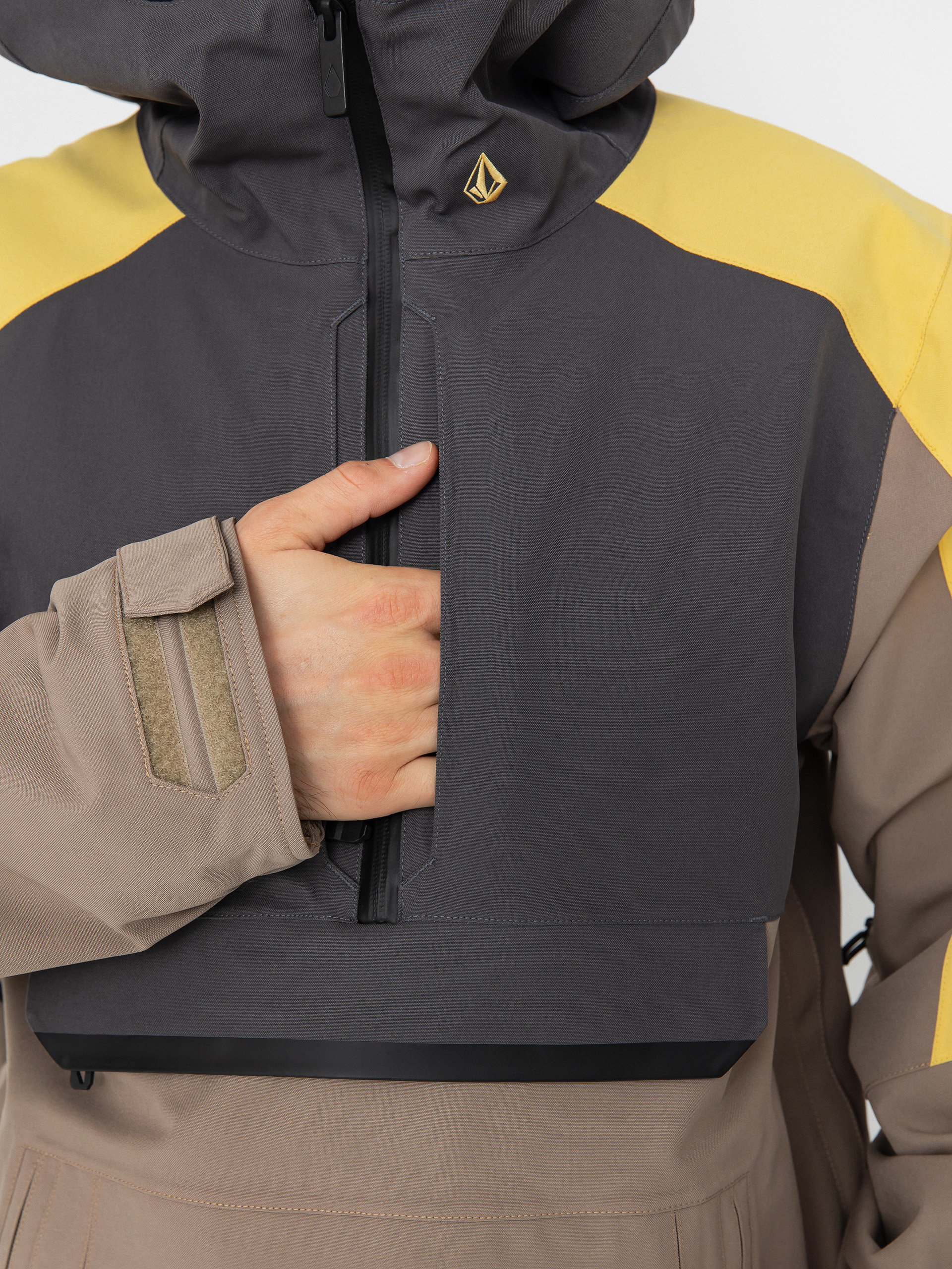 Чоловіча Сноубордична куртка Volcom Brighton Pullover (chestnut brown)